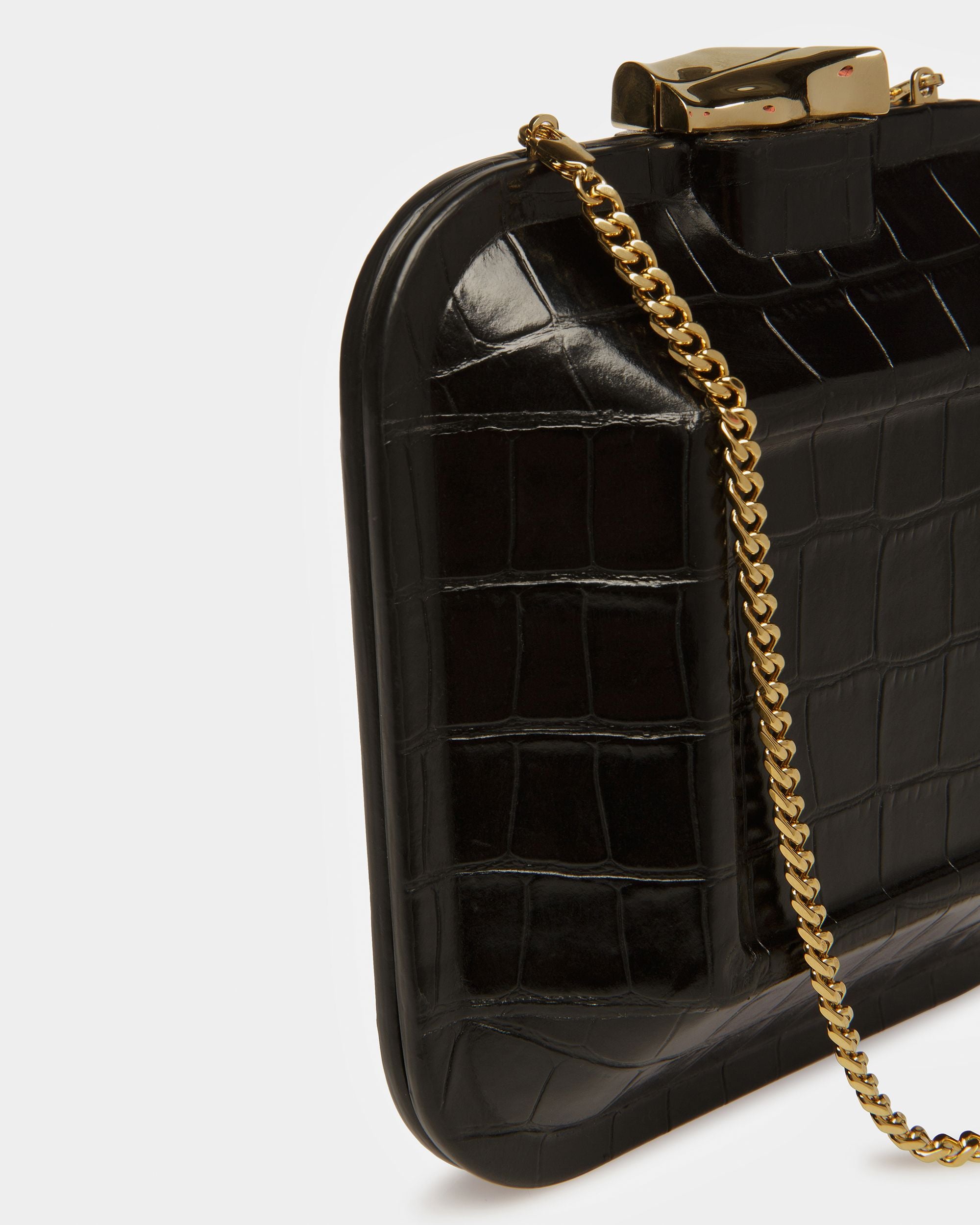 To Go Minibag In Crocodile Embossed Leather - Women's - Bally - 06