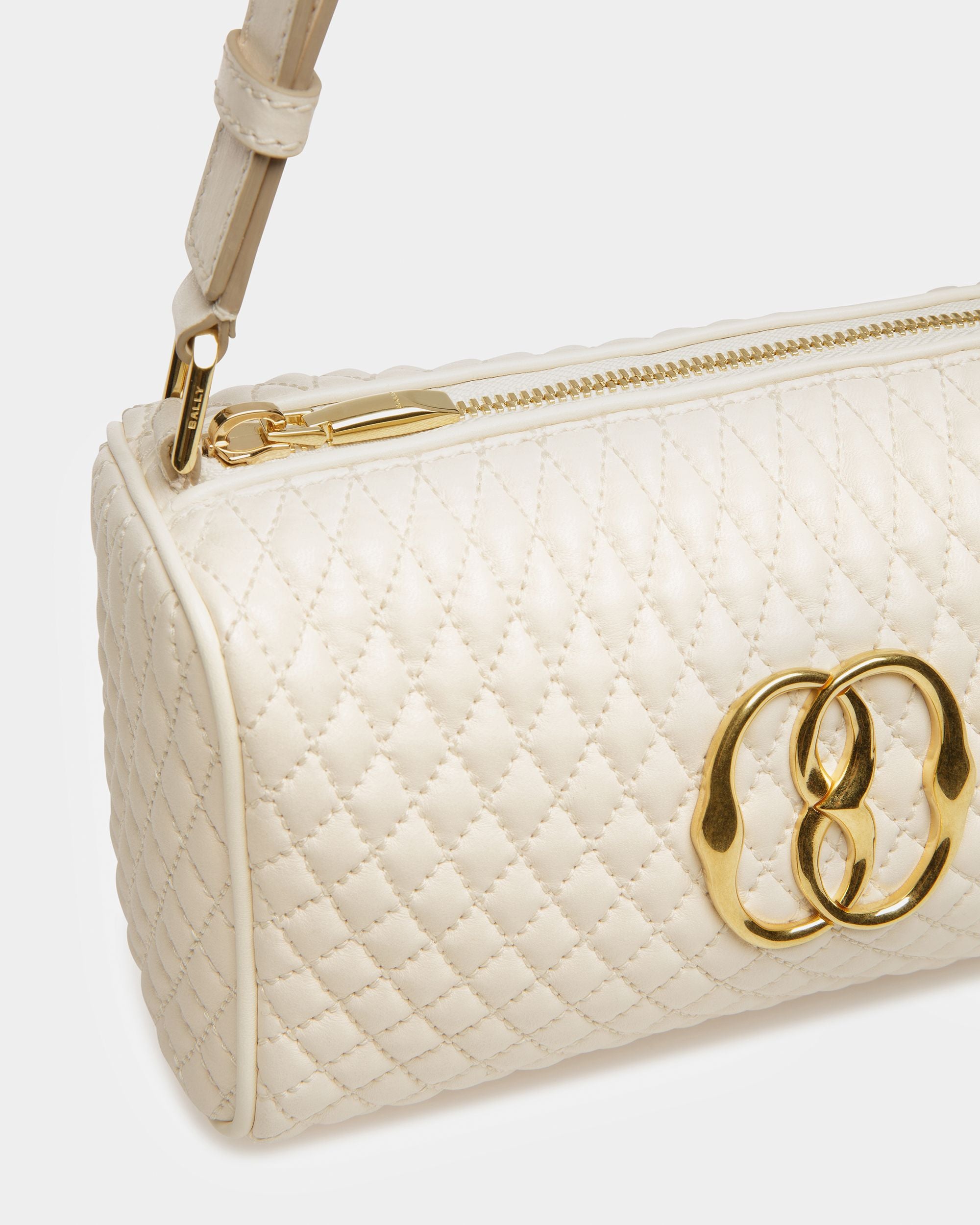 Emblem Minibag In Quilted Leather - Women's - Bally - 06
