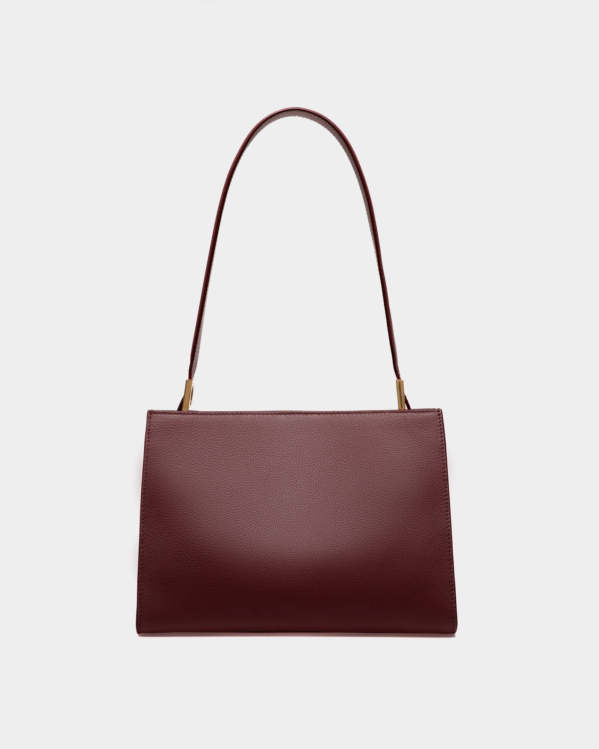 Emblem Shoulder Bag in Andorra Grained Leather - Women's - Bally - 02