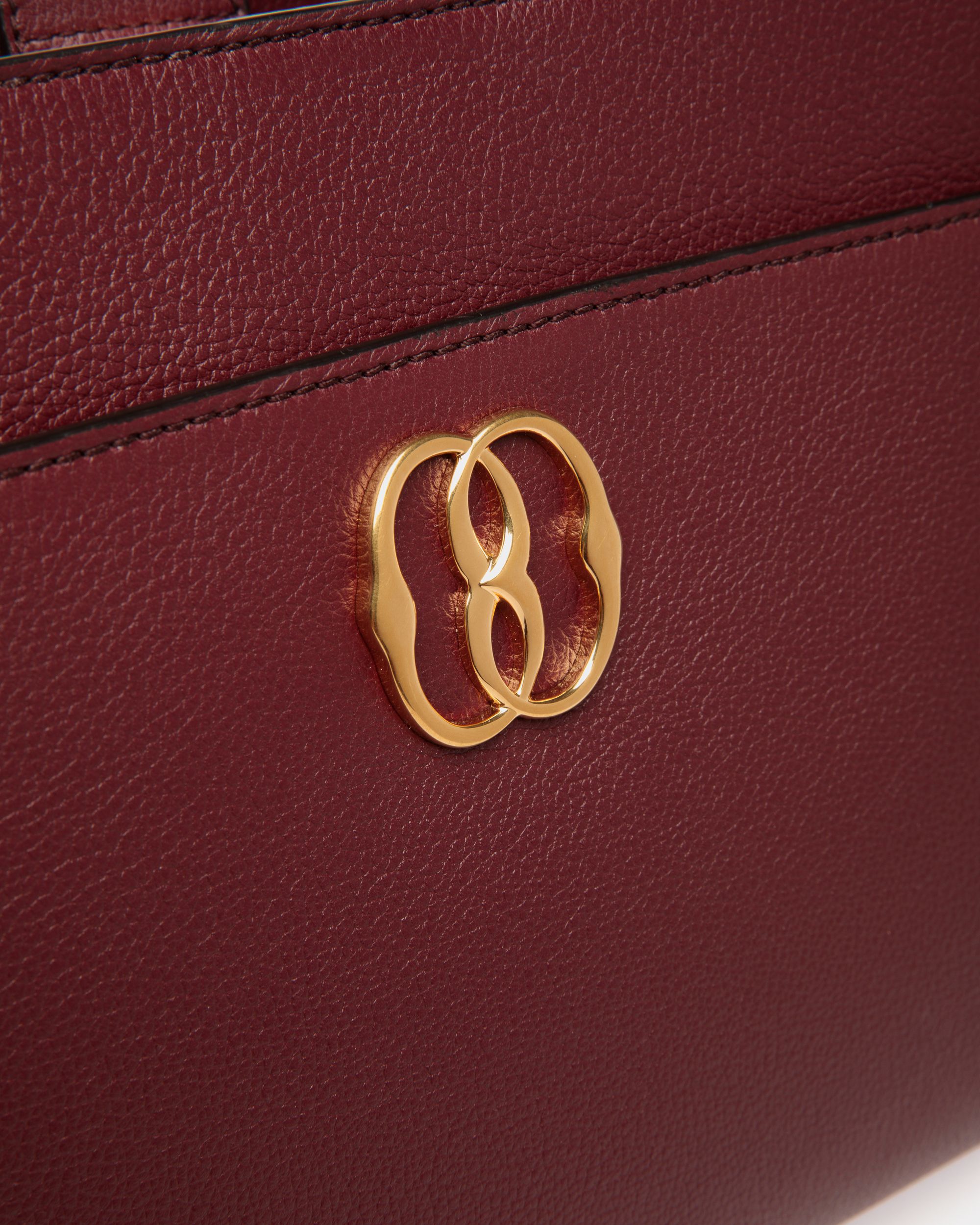 Emblem Shoulder Bag in Andorra Grained Leather - Women's - Bally - 05