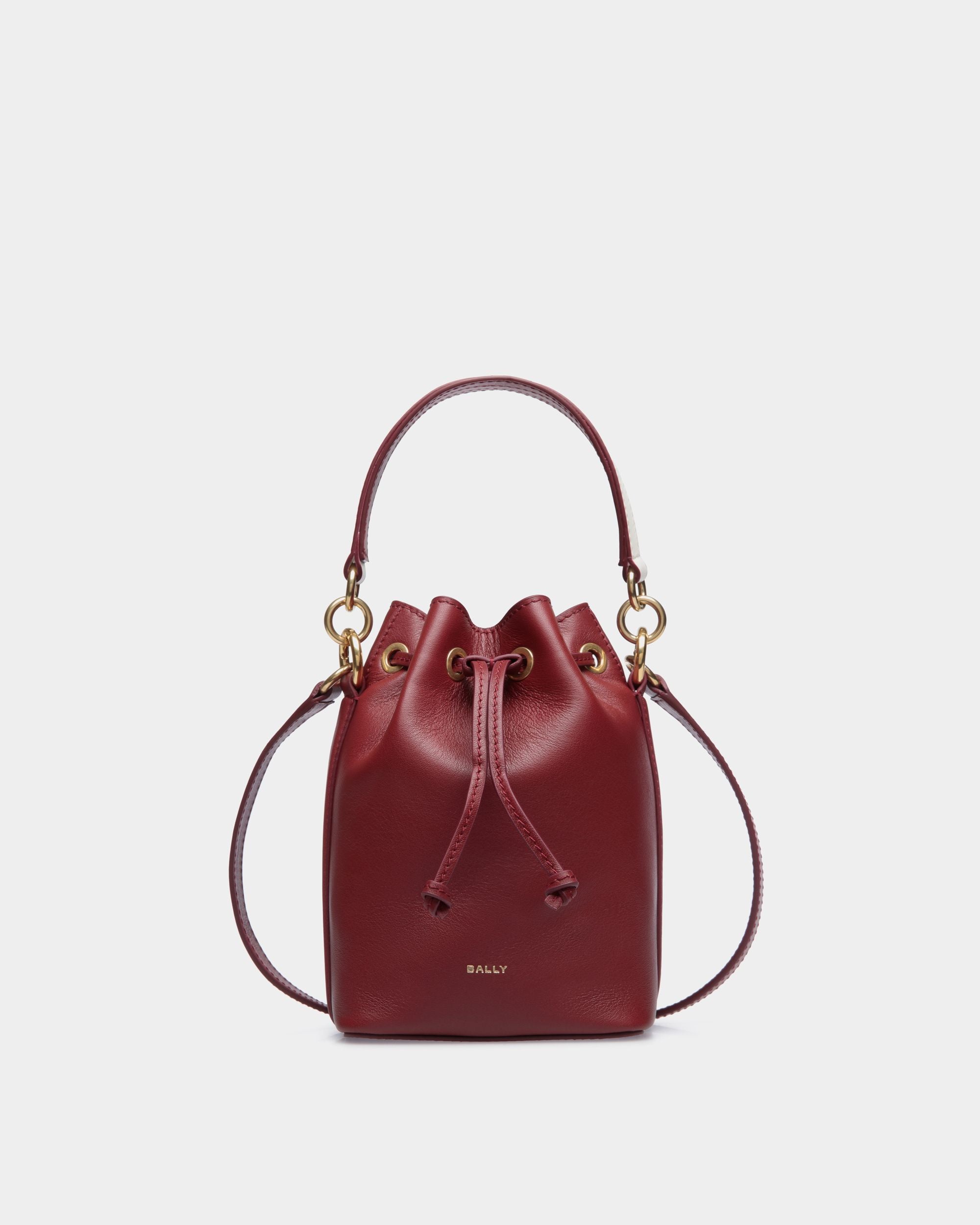 Code Bucket In Red Bovine - Women's - Bally - 01