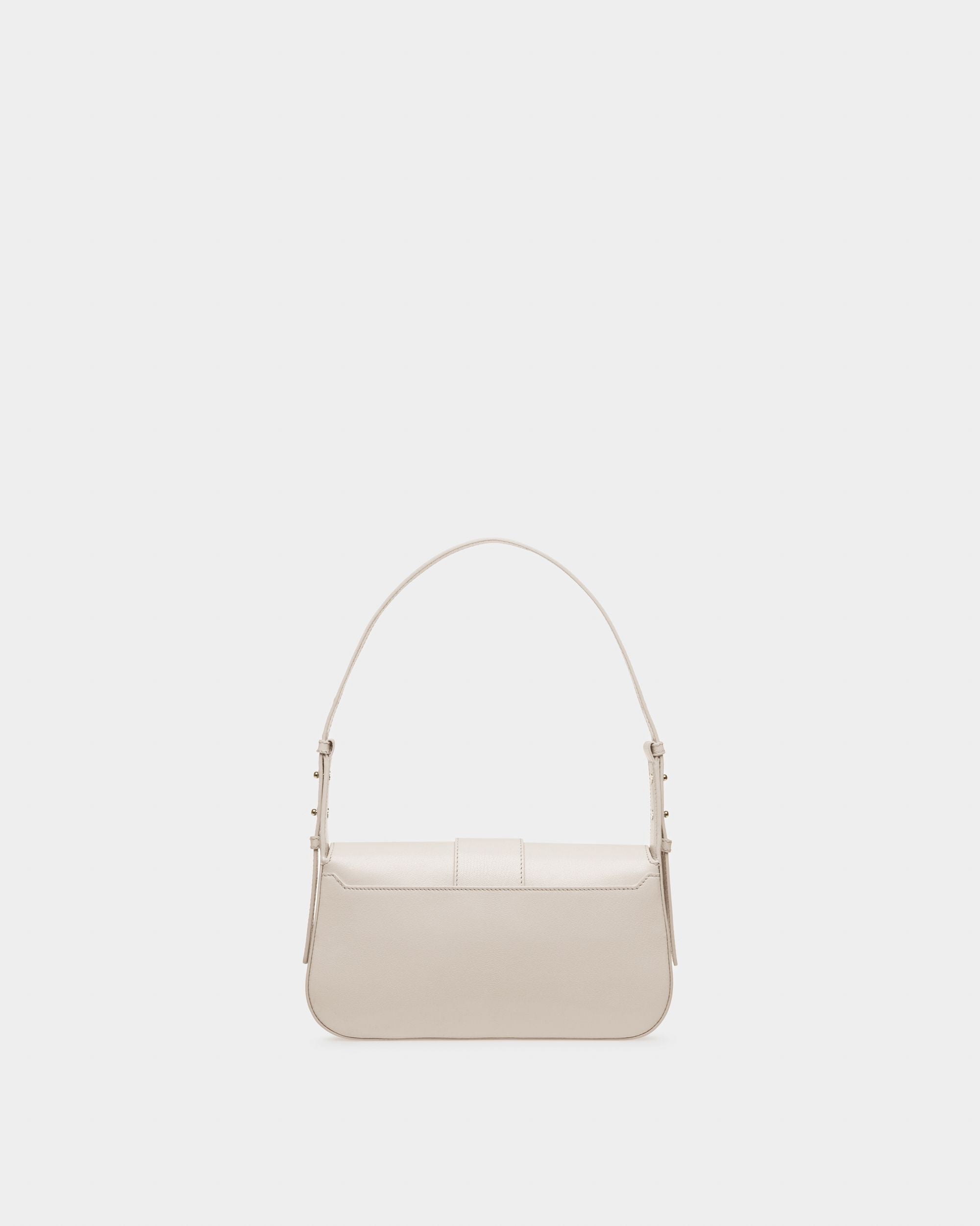 Jadha Leather Shoulder Bag In Bone - Women's - Bally - 03
