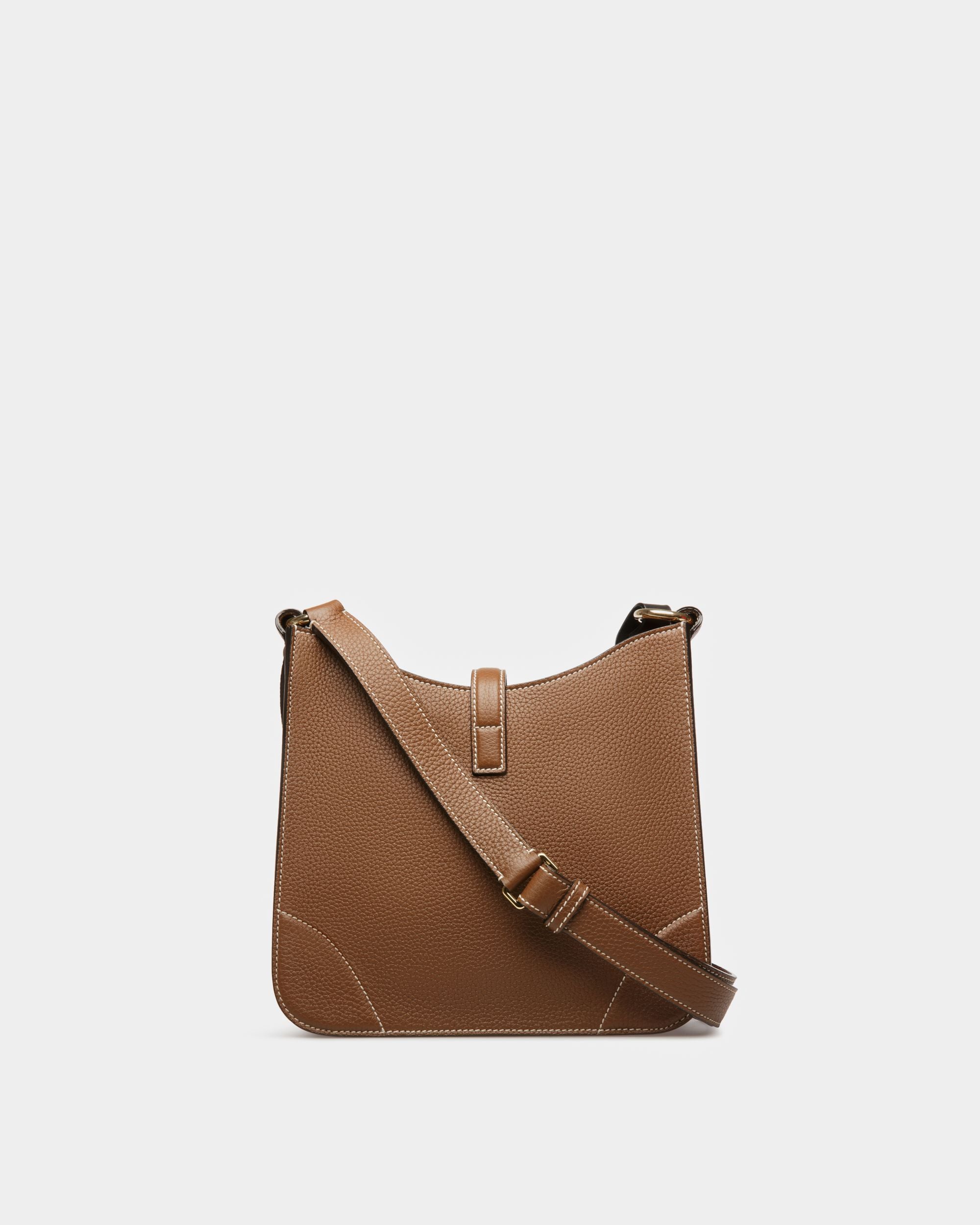 Lavynia Small Leather Hobo Bag In Brown - Women's - Bally - 05