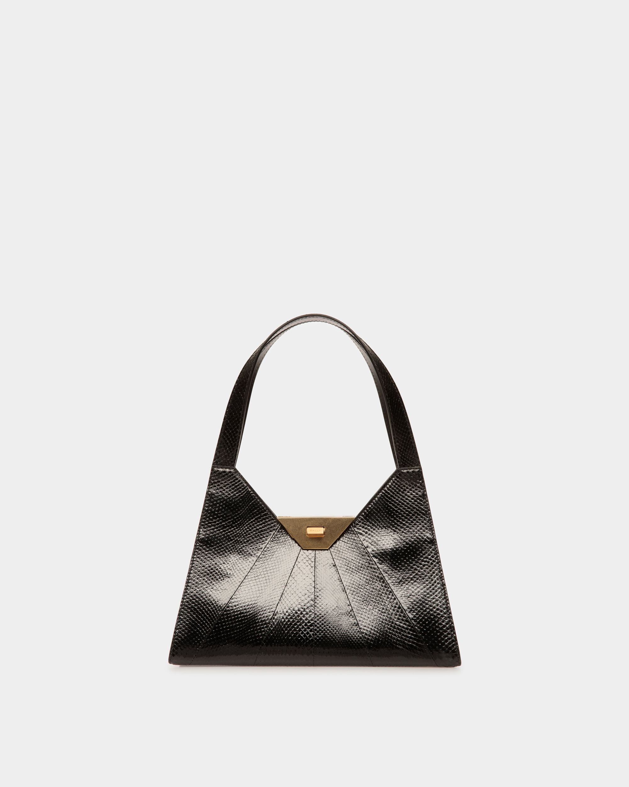 Tilt Shoulder bag In Black Leather - Women's - Bally - 01