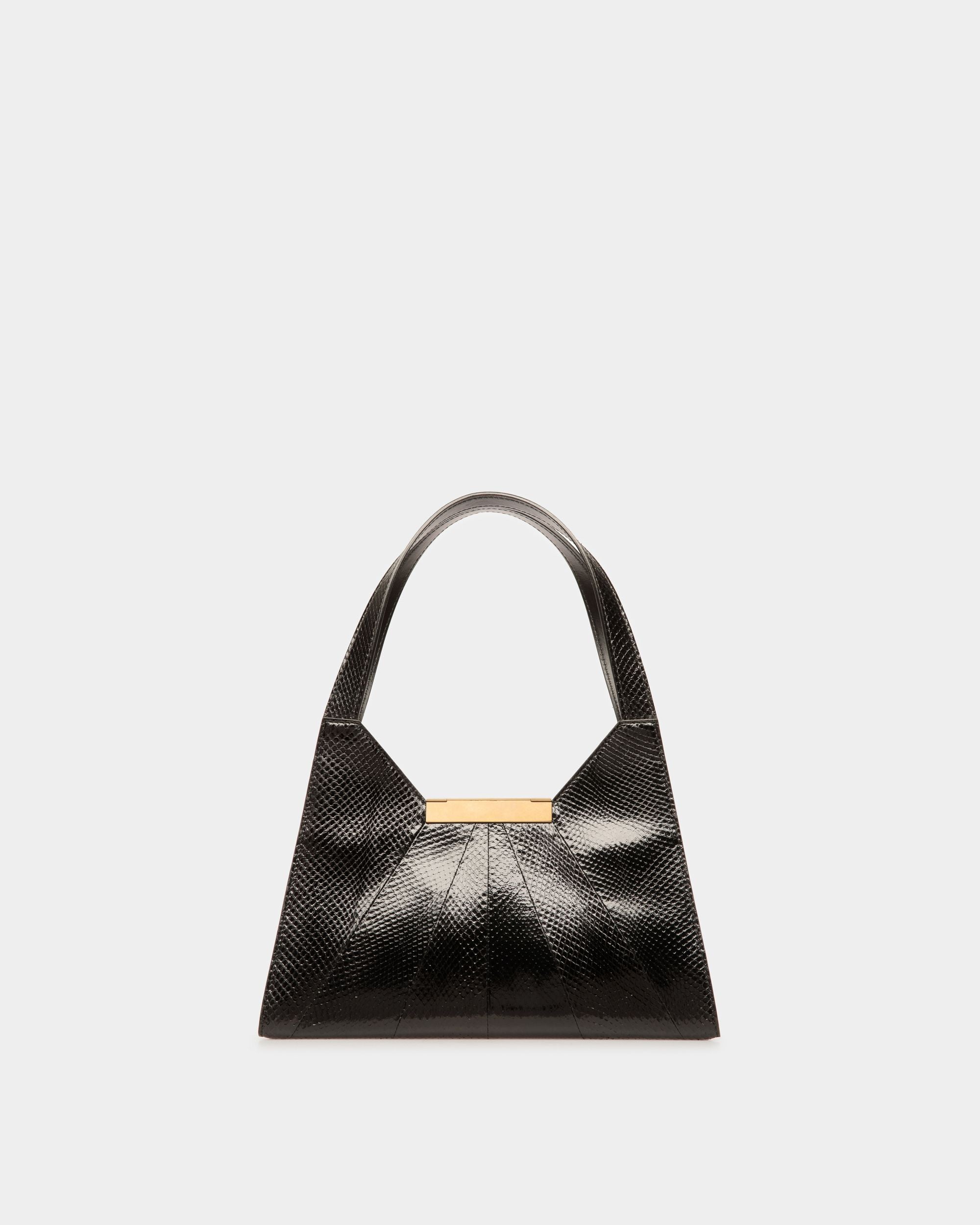 Tilt Shoulder bag In Black Leather - Women's - Bally - 03
