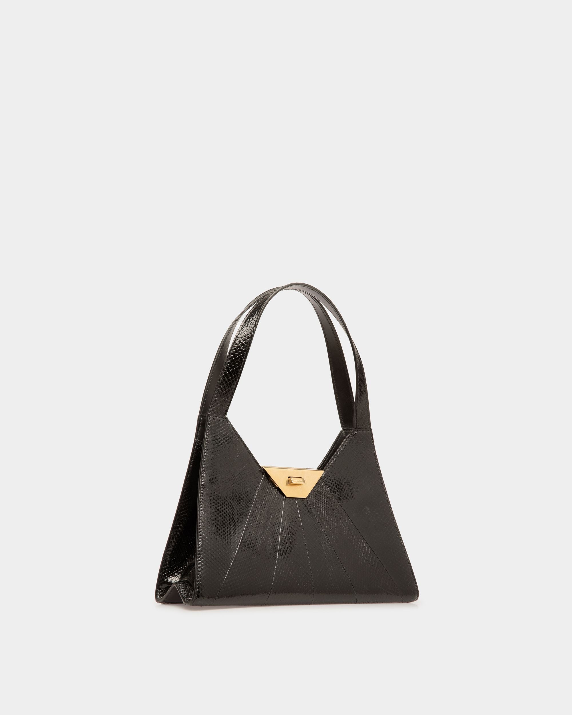 Tilt Shoulder bag In Black Leather - Women's - Bally - 04