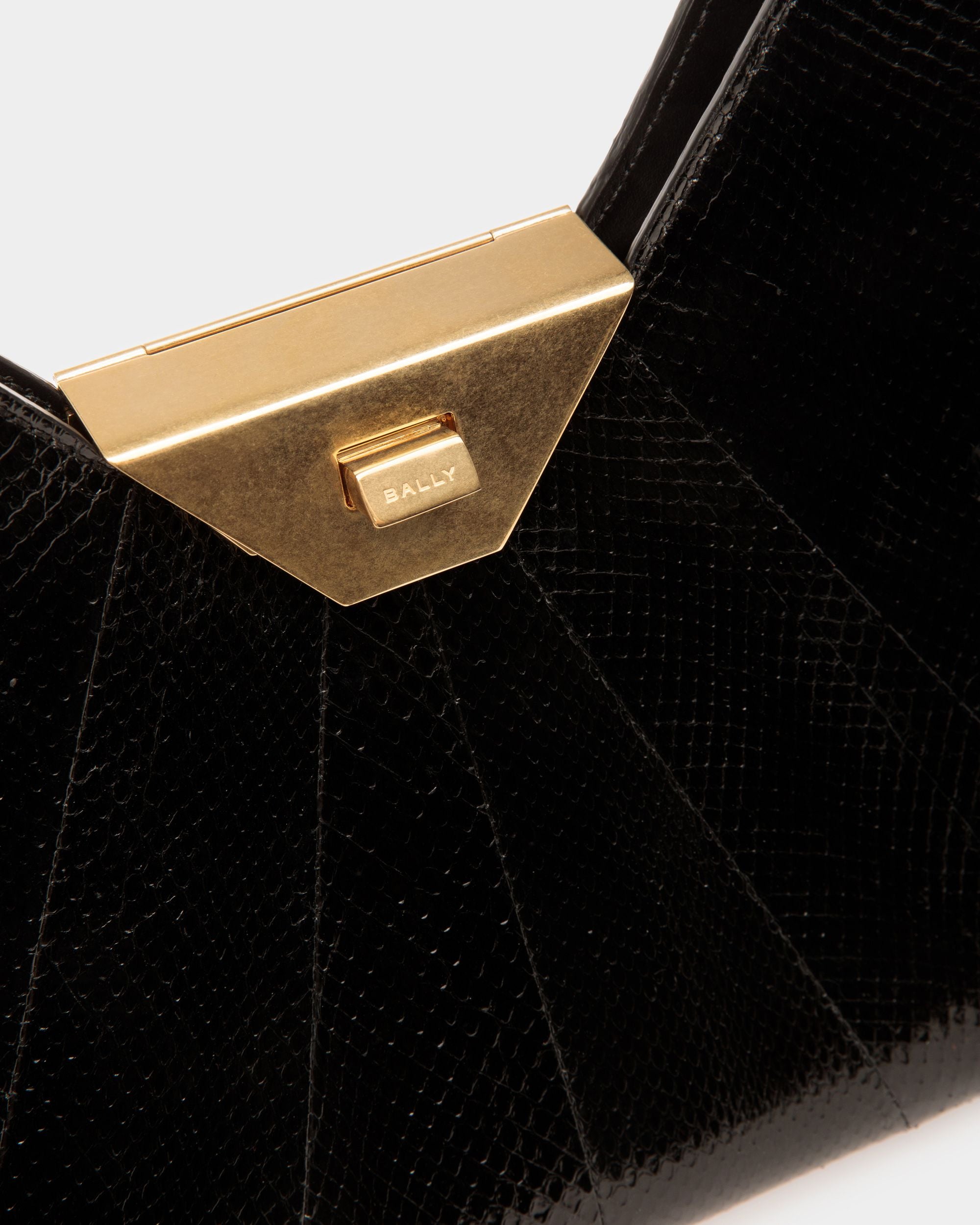 Tilt Shoulder bag In Black Leather - Women's - Bally - 06