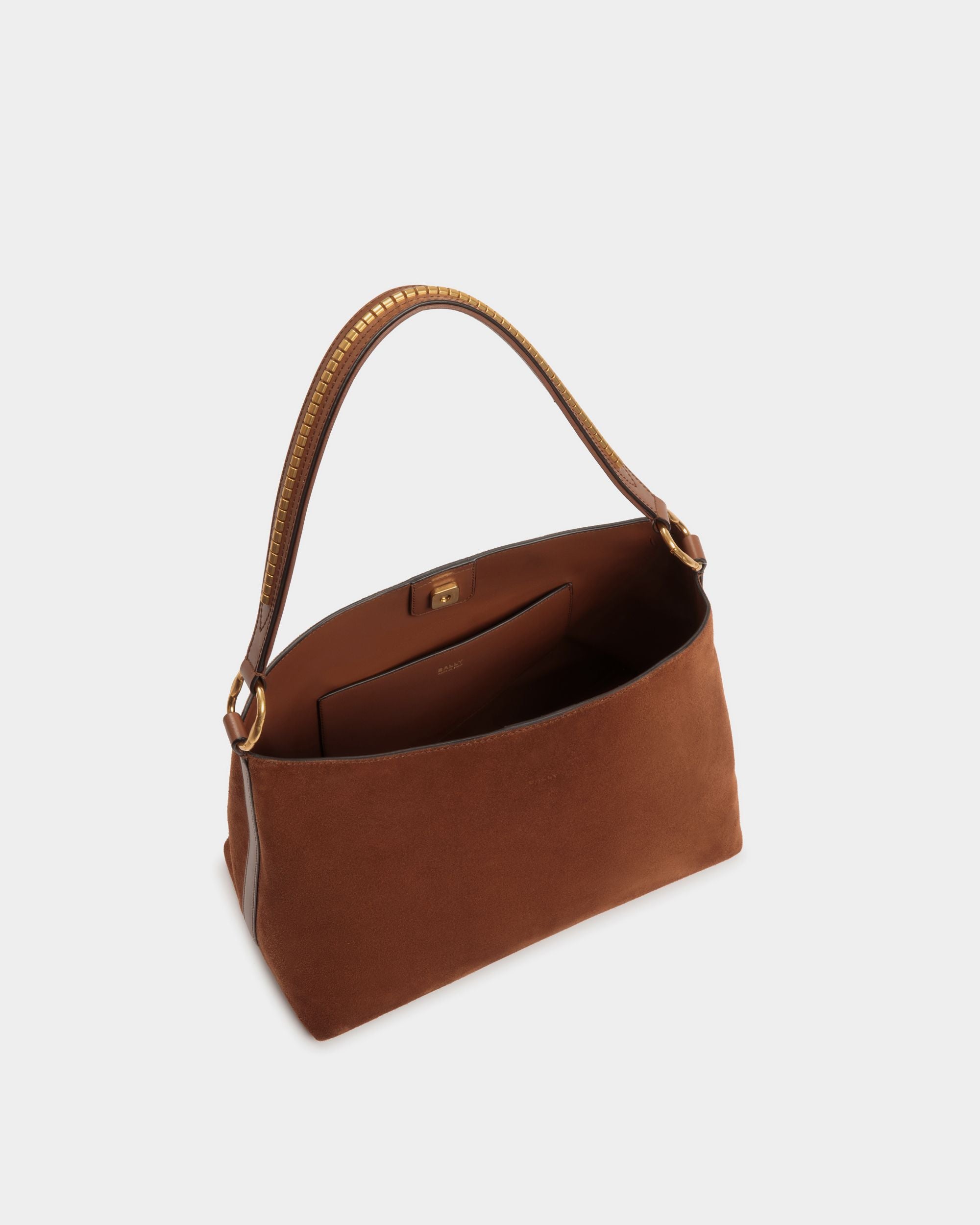 Arkle Hobo Bag in Suede - Women's - Bally - 04