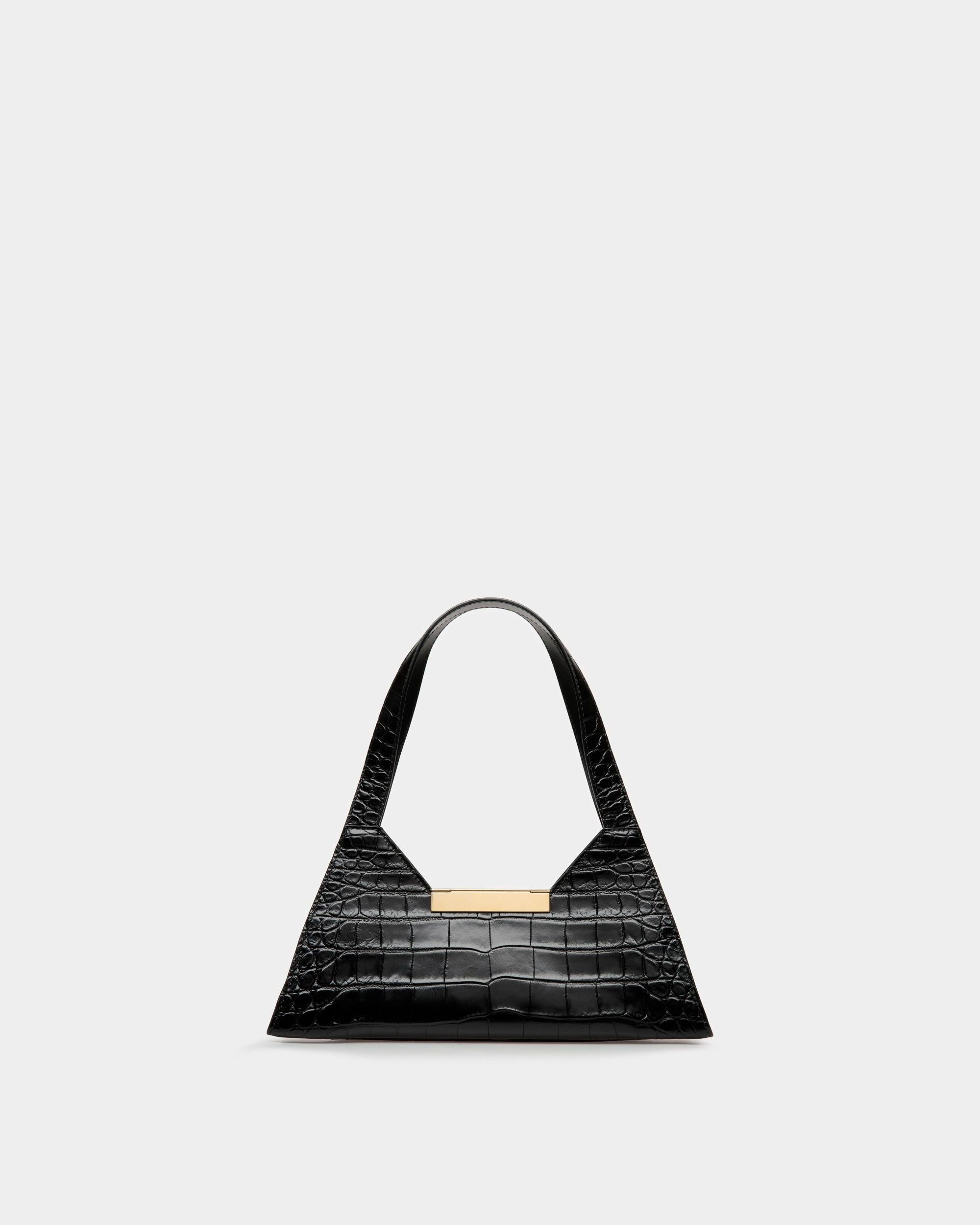 Trilliant Small Shoulder Bag In Black Leather - Women's - Bally - 03