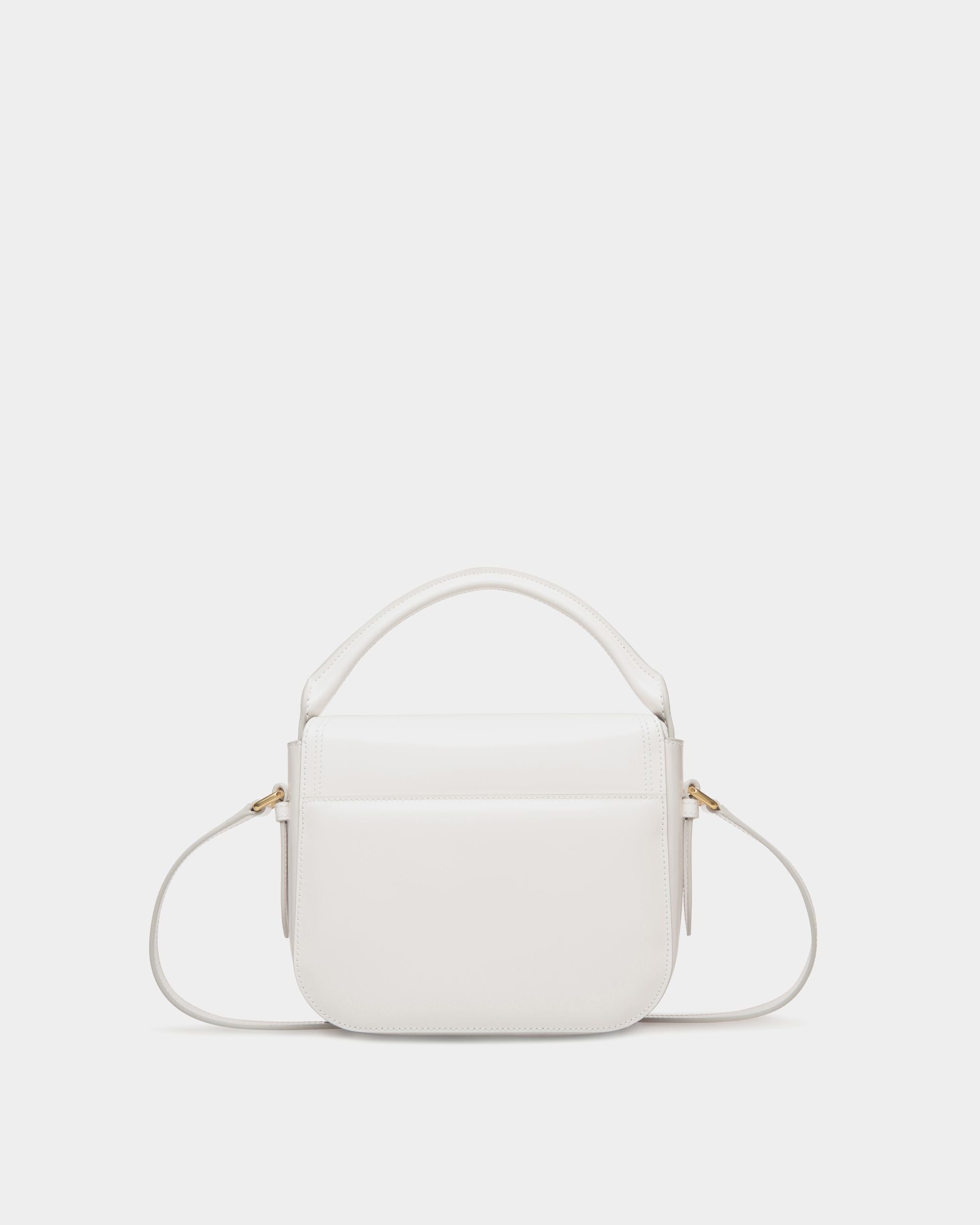 Beckett Minibag in White Brushed Leather - Women's - Bally - 02