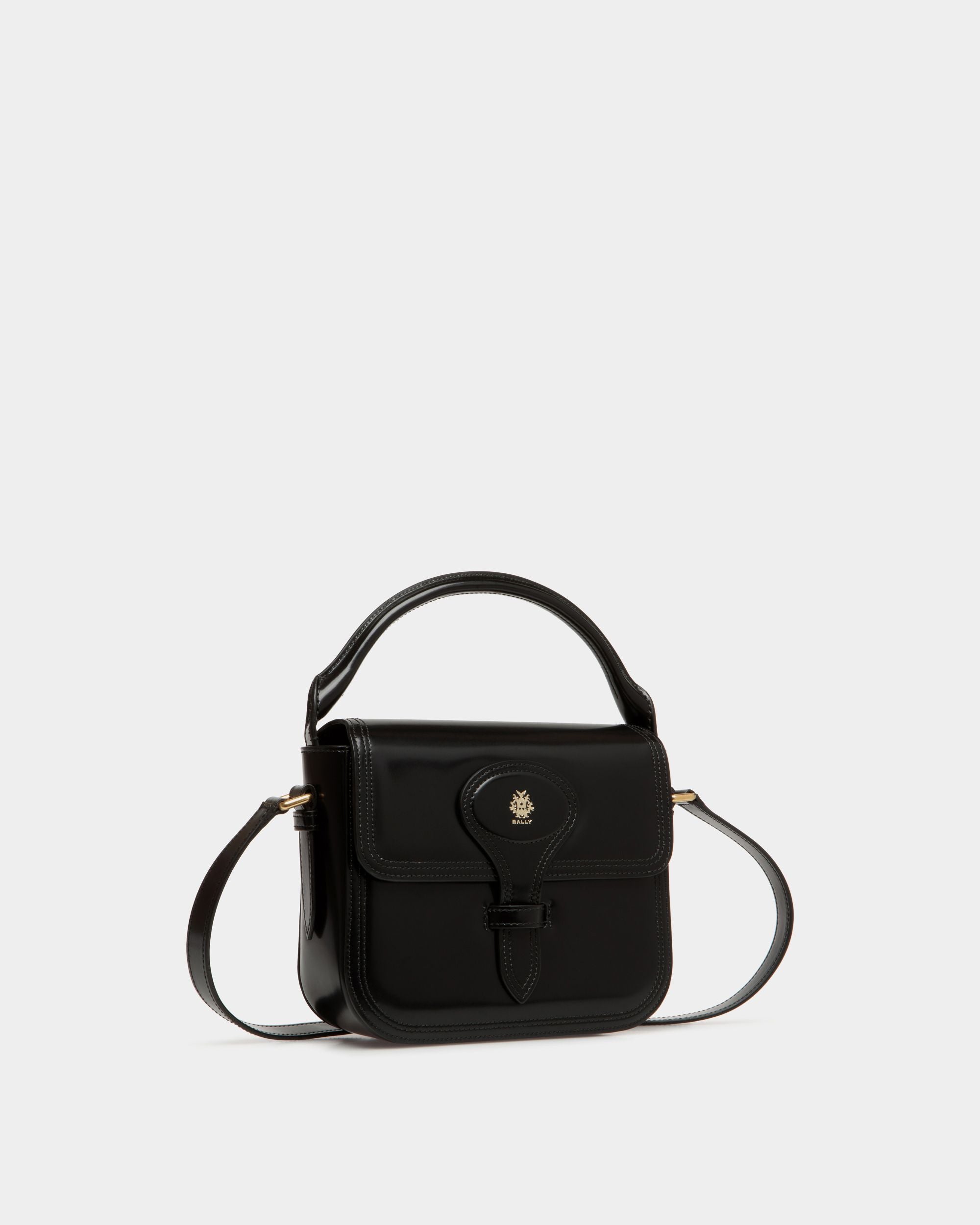 Beckett Minibag In Black Brushed Leather - Women's - Bally - 04