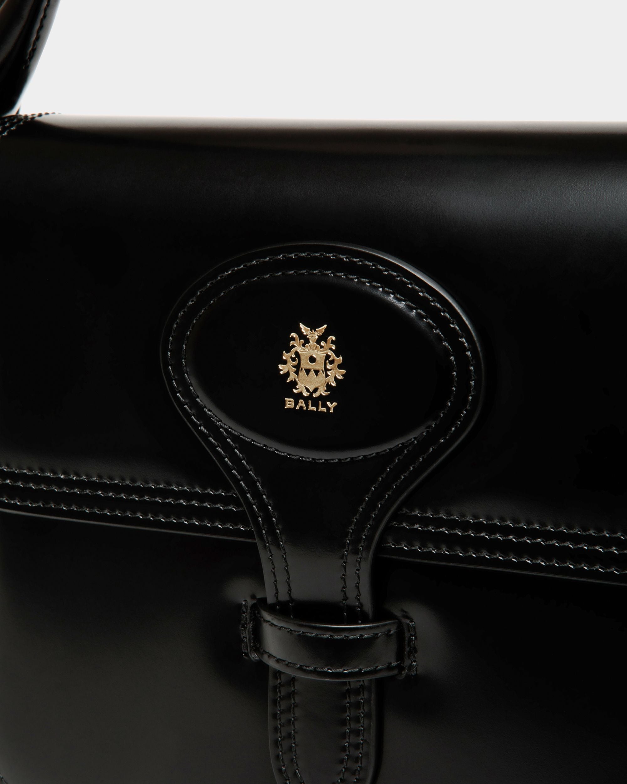Beckett Minibag In Black Brushed Leather - Women's - Bally - 06