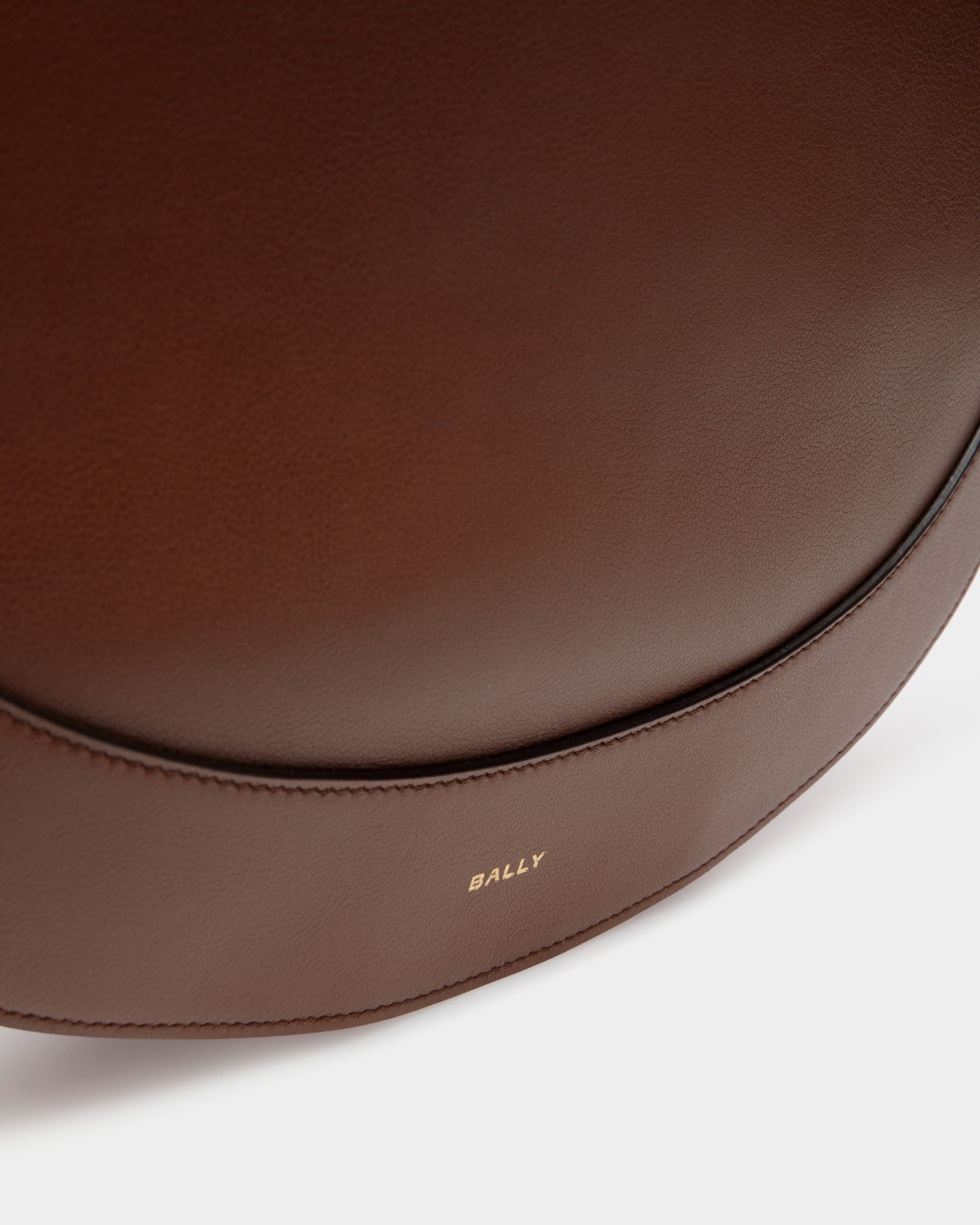 Lune Hobo Bag in Brown Leather - Women's - Bally - 05