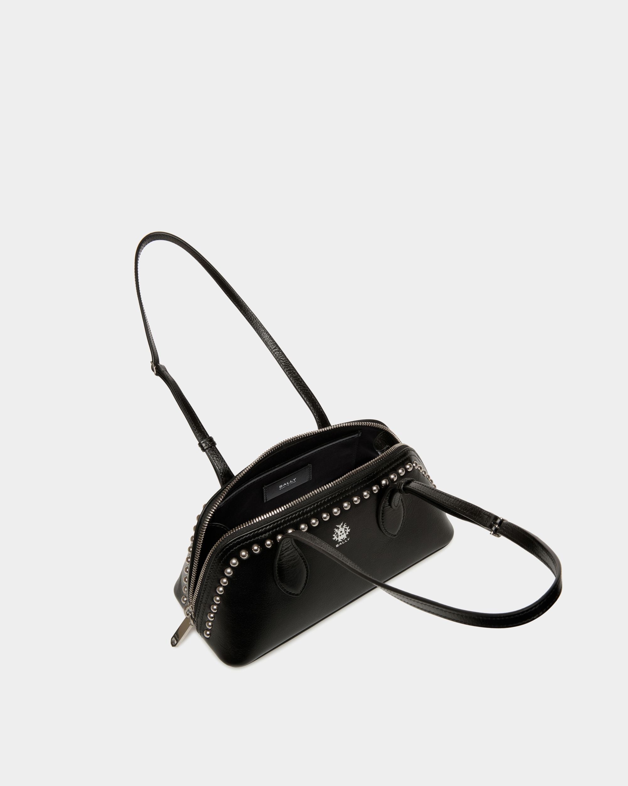 Ray Minibag in Black Leather With Studs - Women's - Bally - 05