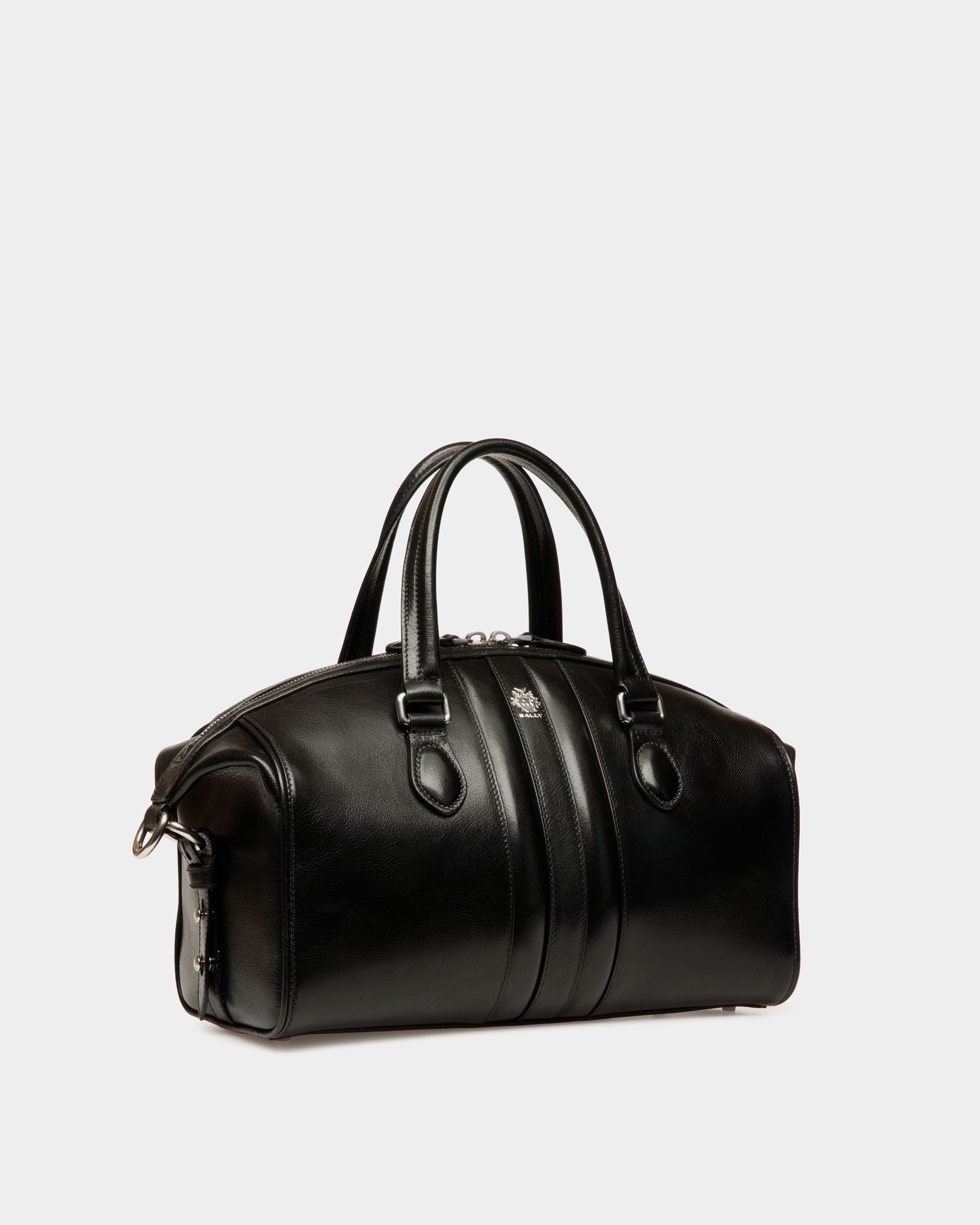 Beckett Top Handle Bag In Black Leather - Women's - Bally - 04