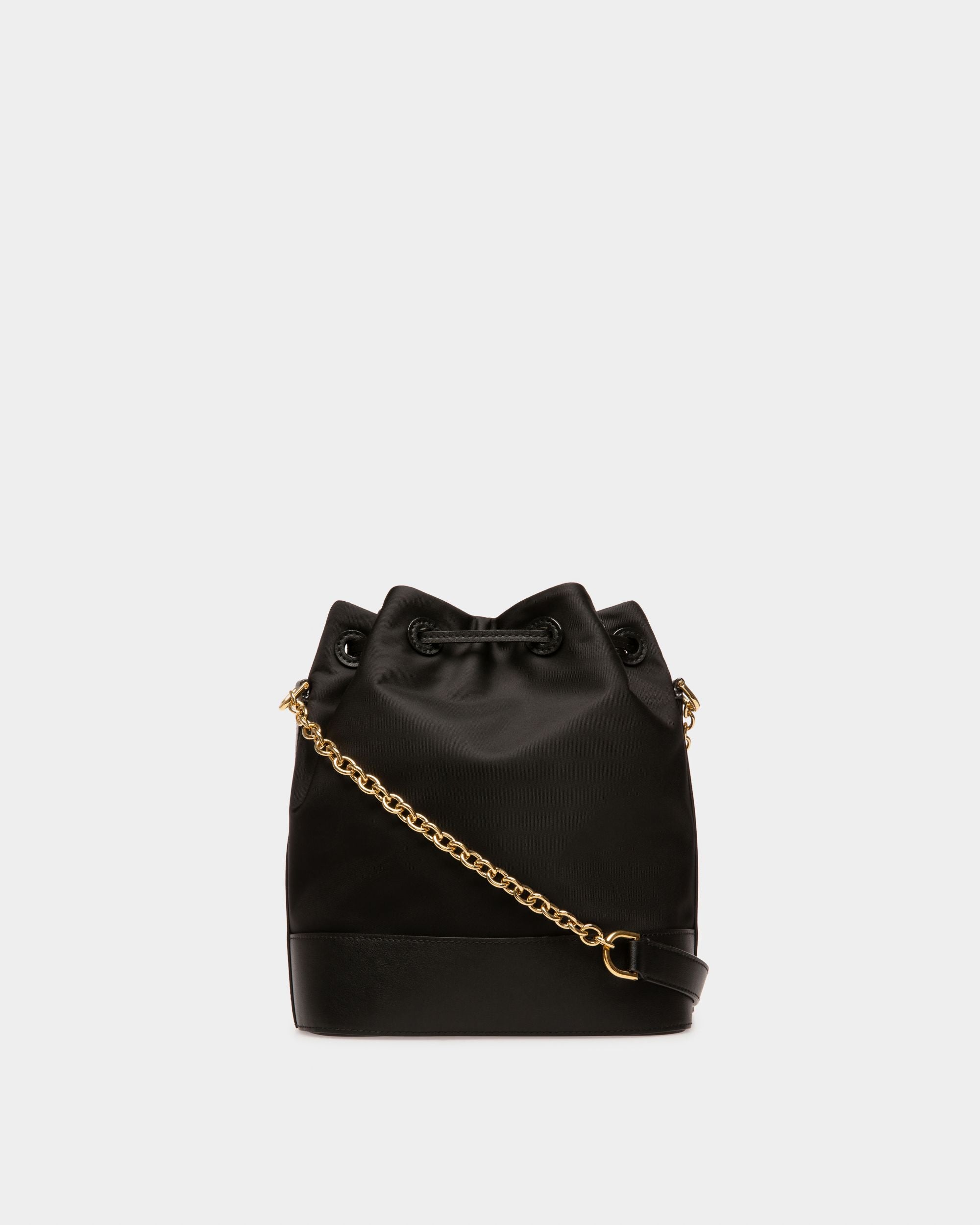 Eoh Nylon Bucket Bag In Black - Women's - Bally - 03