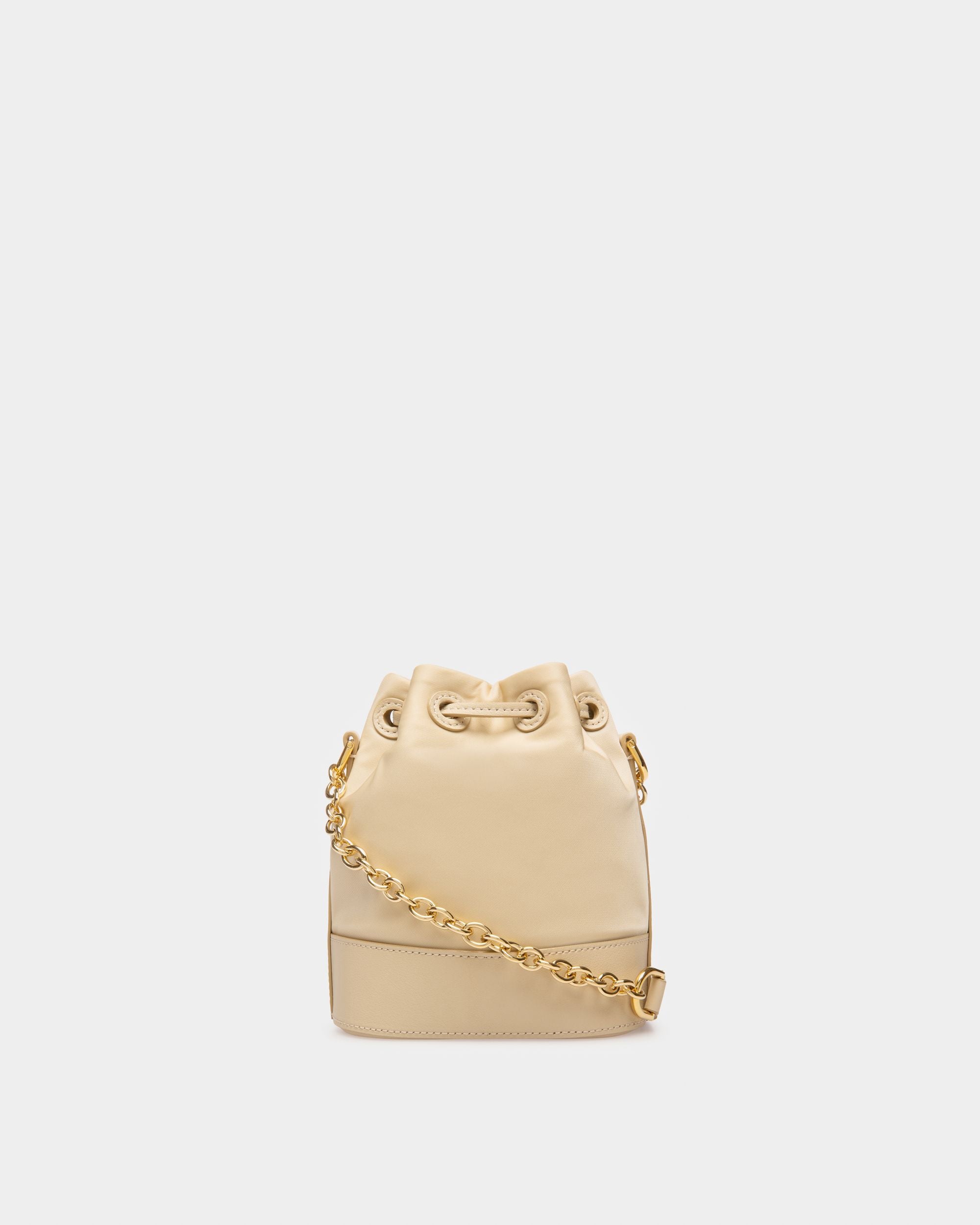 Eoh Small Nylon Bucket Bag In Light Beige - Women's - Bally - 03