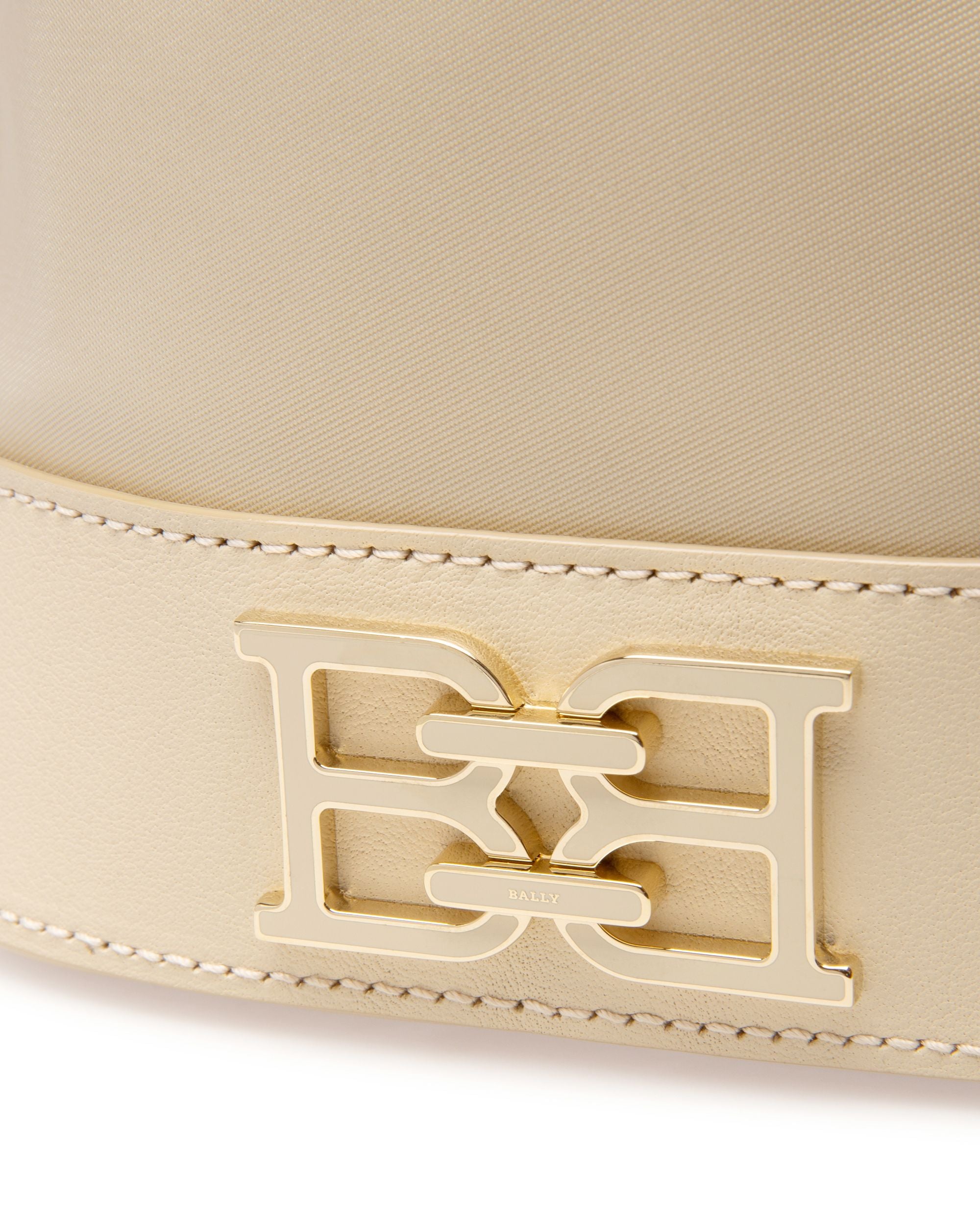Eoh Small Nylon Bucket Bag In Light Beige - Women's - Bally - 05