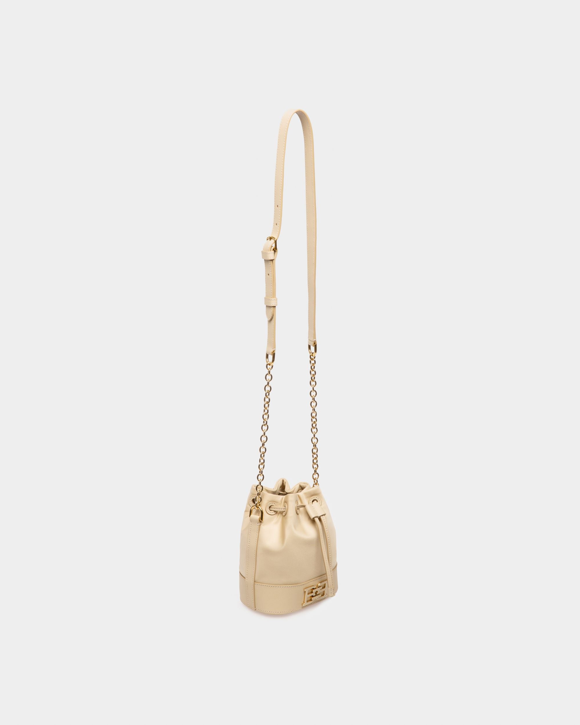 Eoh Small Nylon Bucket Bag In Light Beige - Women's - Bally - 06