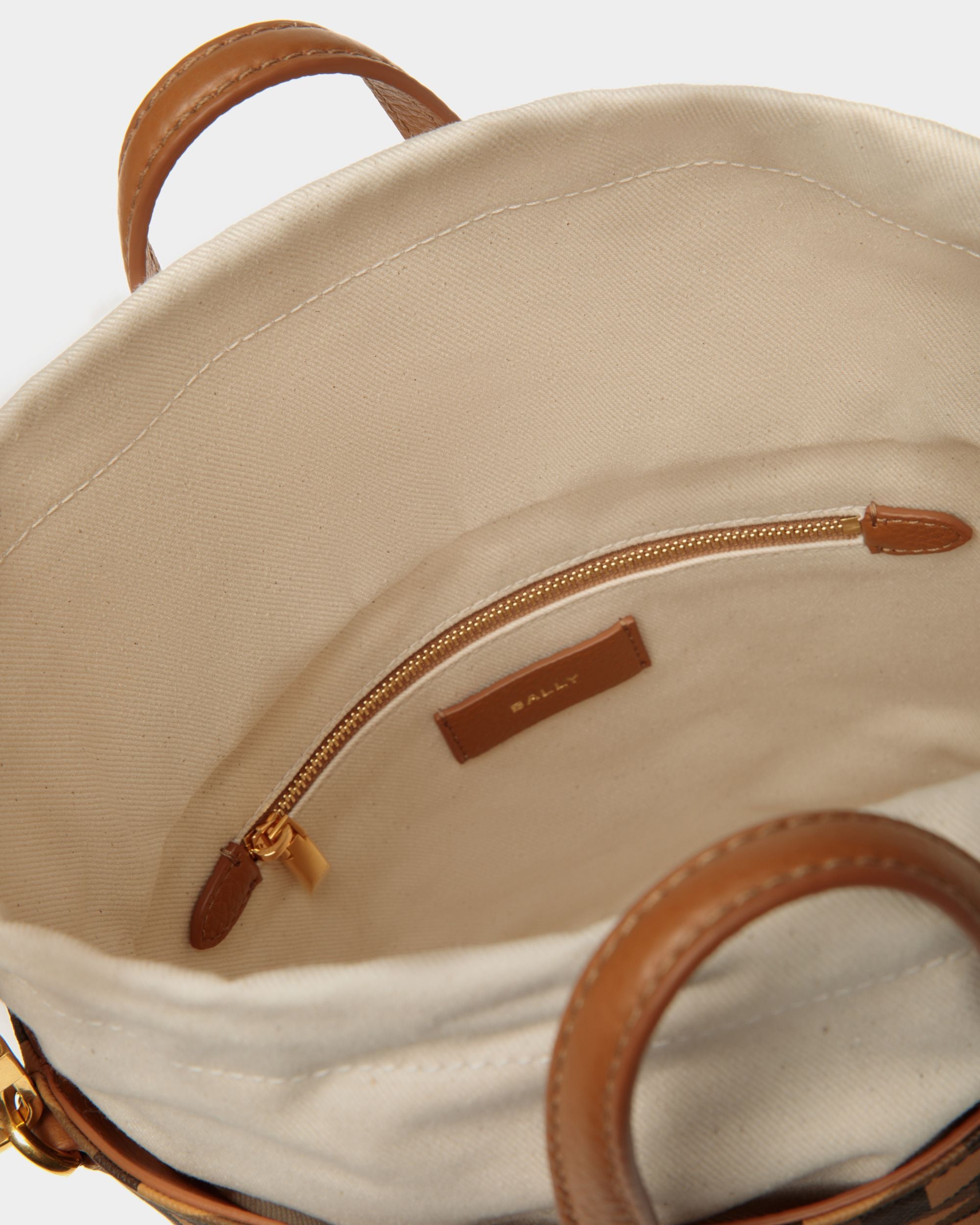 Pennant Bucket Bag In Desert TPU - Women's - Bally - 04