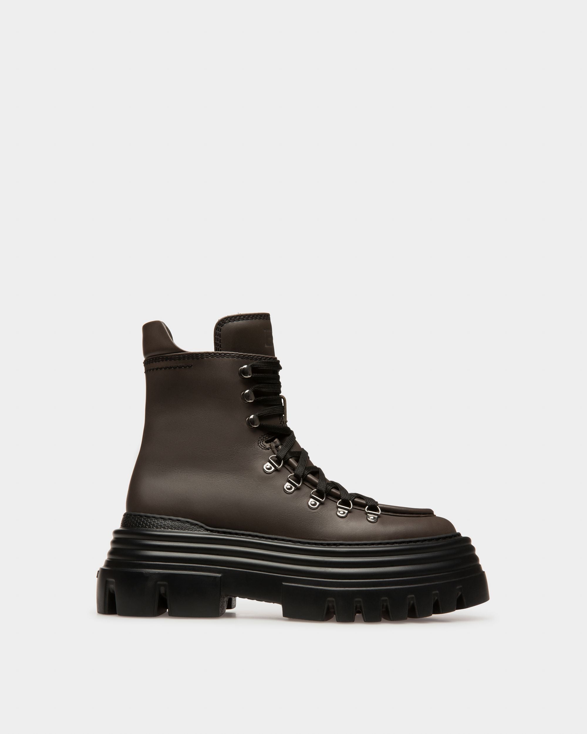Graciella Leather Booties In Army Green - Women's - Bally - 01