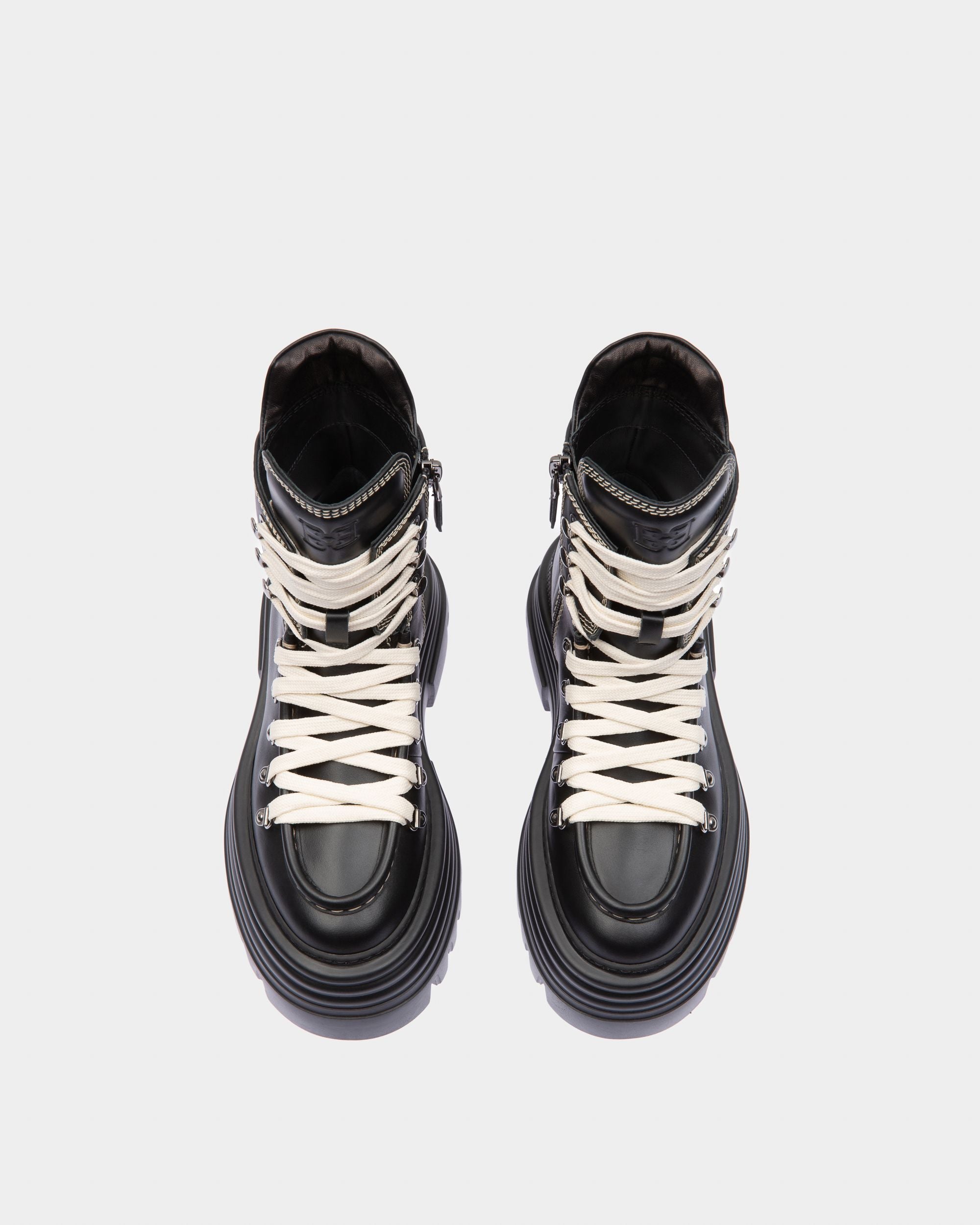 Graciella Leather Booties In Black - Women's - Bally - 02