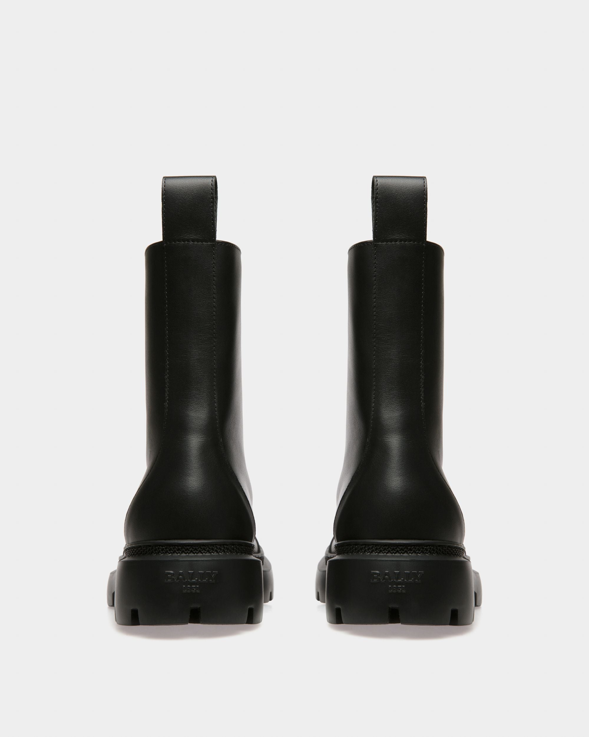 Giuli Leather Booties In Black - Women's - Bally - 04