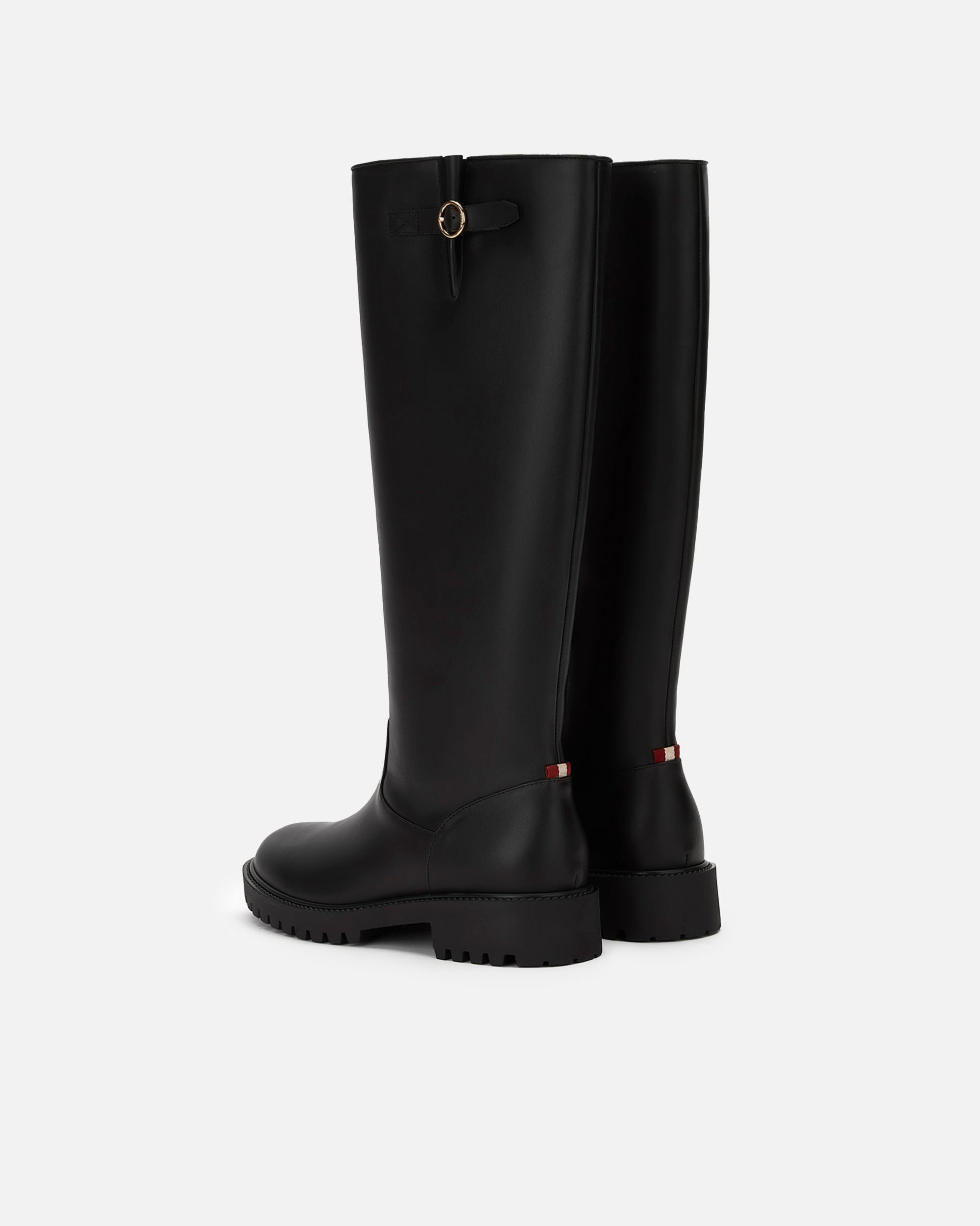 Long Boot in Black Leather - Women's - Bally - 03