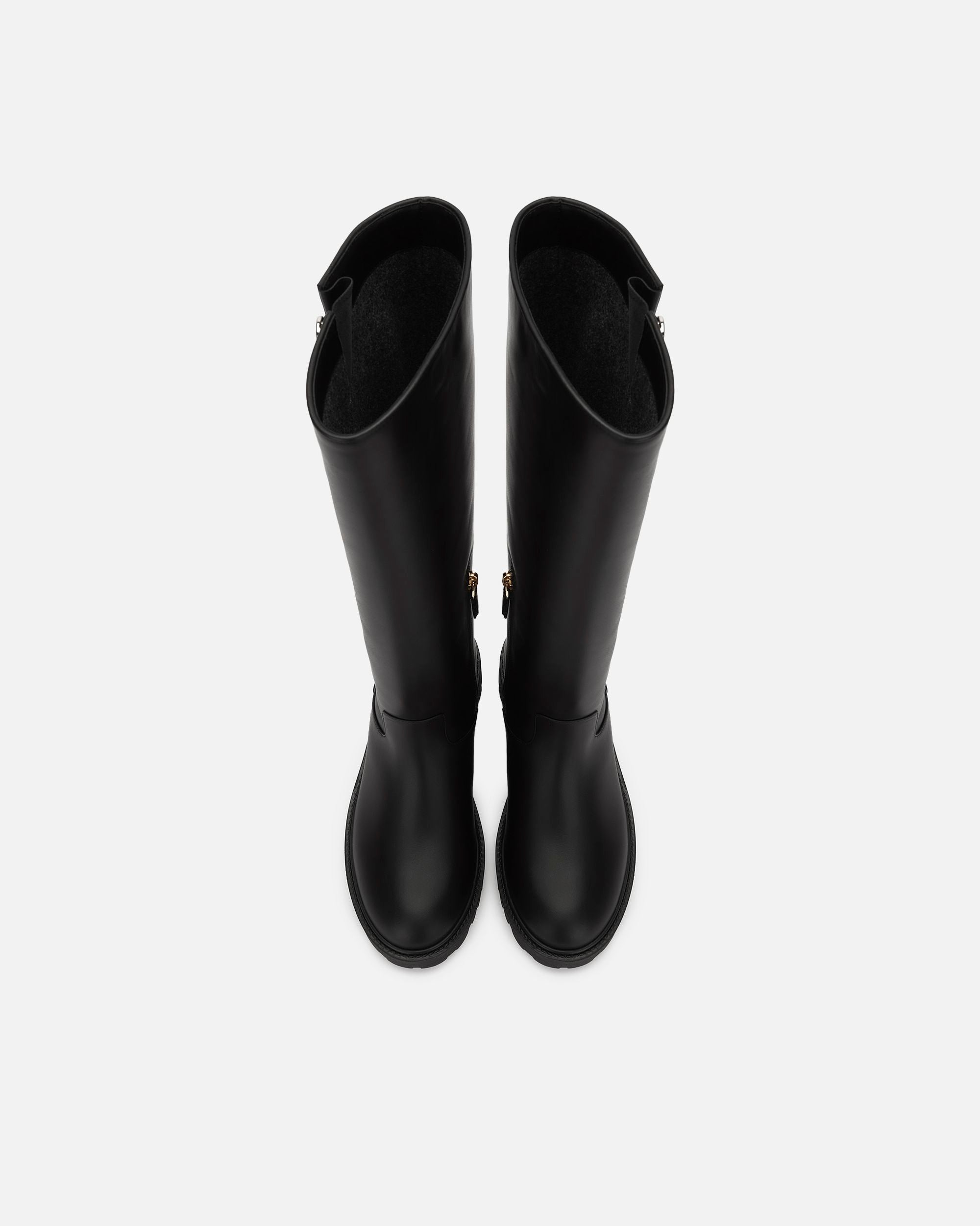 Long Boot in Black Leather - Women's - Bally - 05
