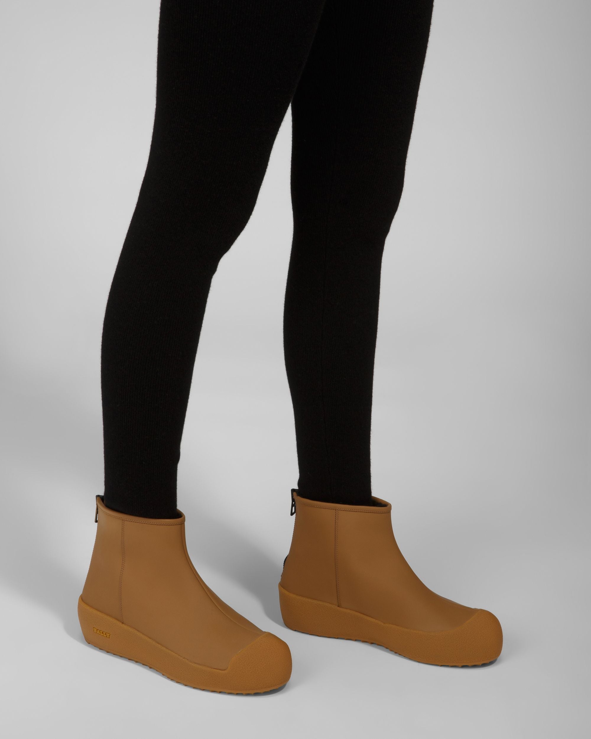 Bernina Leather Booties In Camel - Women's - Bally - 03
