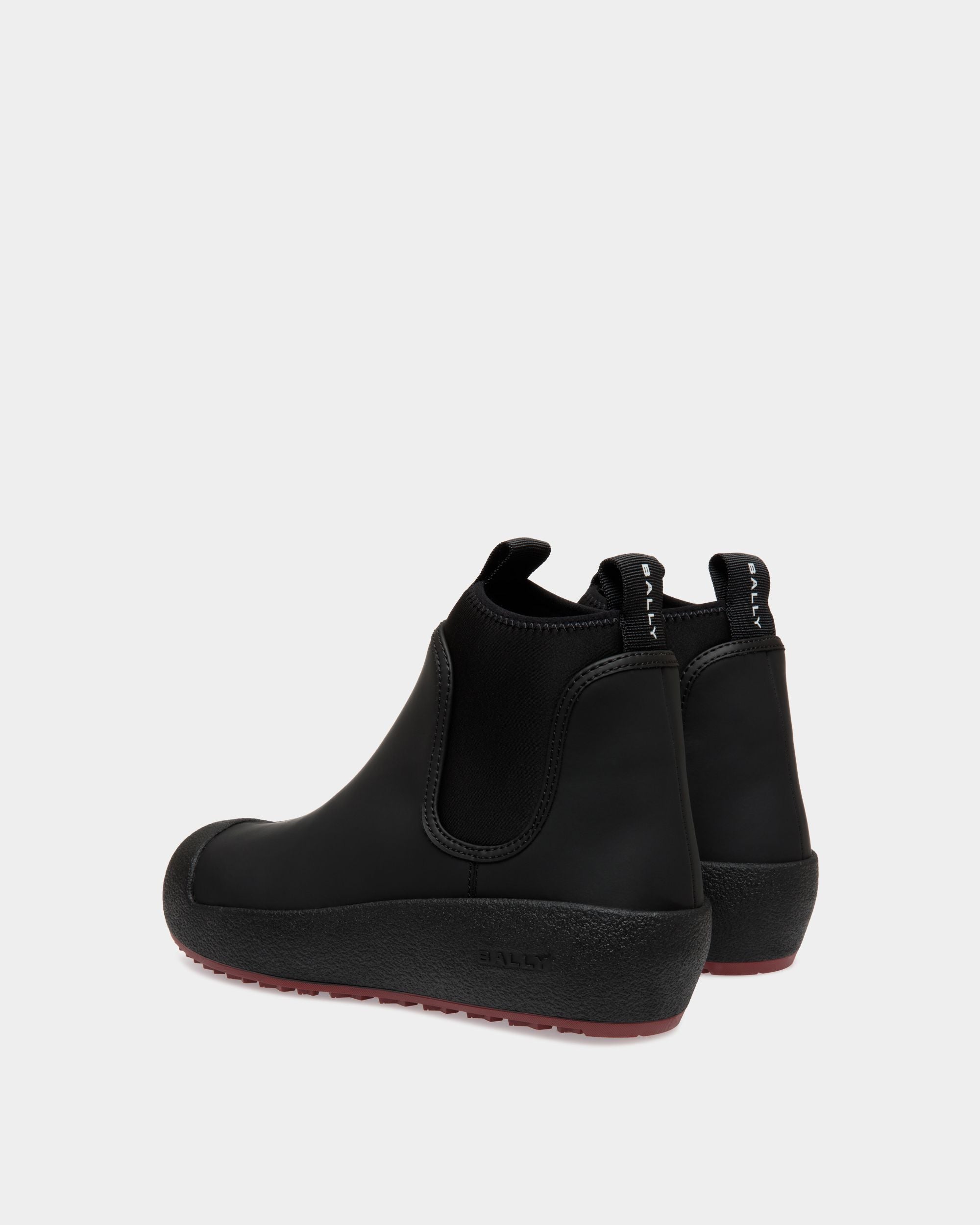 Bally Curling Booties In Black Leather - Women's - Bally - 03