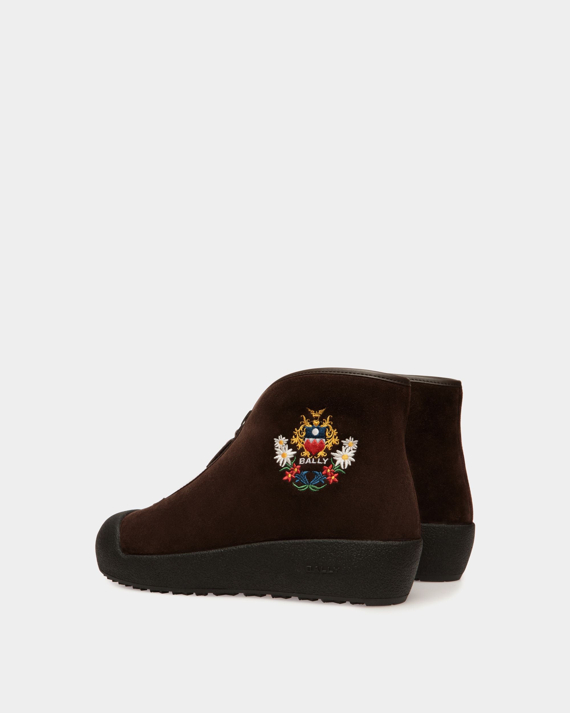Winter Capsule Capsule Bootie in Brown Suede - Women's - Bally - 04