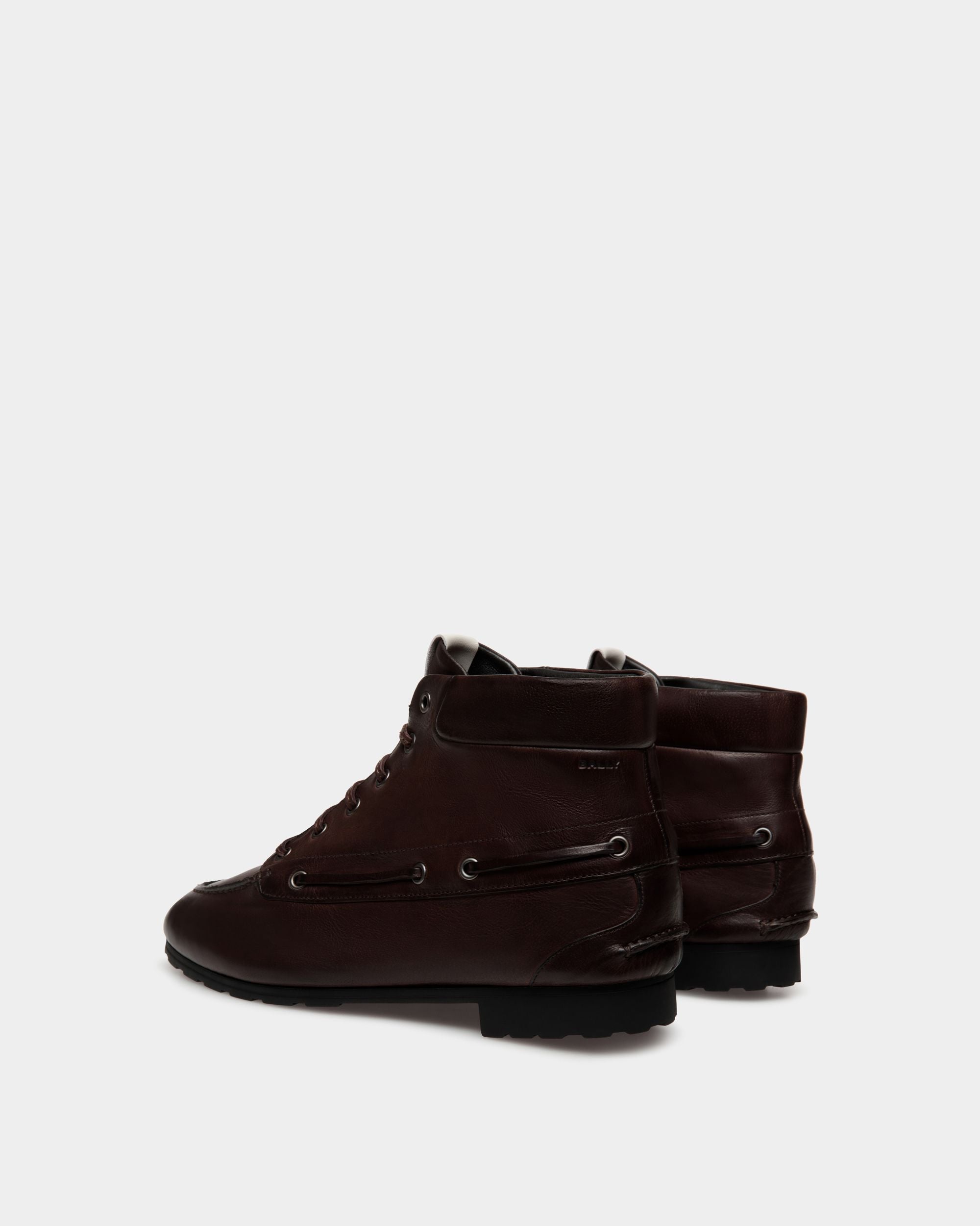 Plume Bootie In Ebano Leather - Women's - Bally - 03