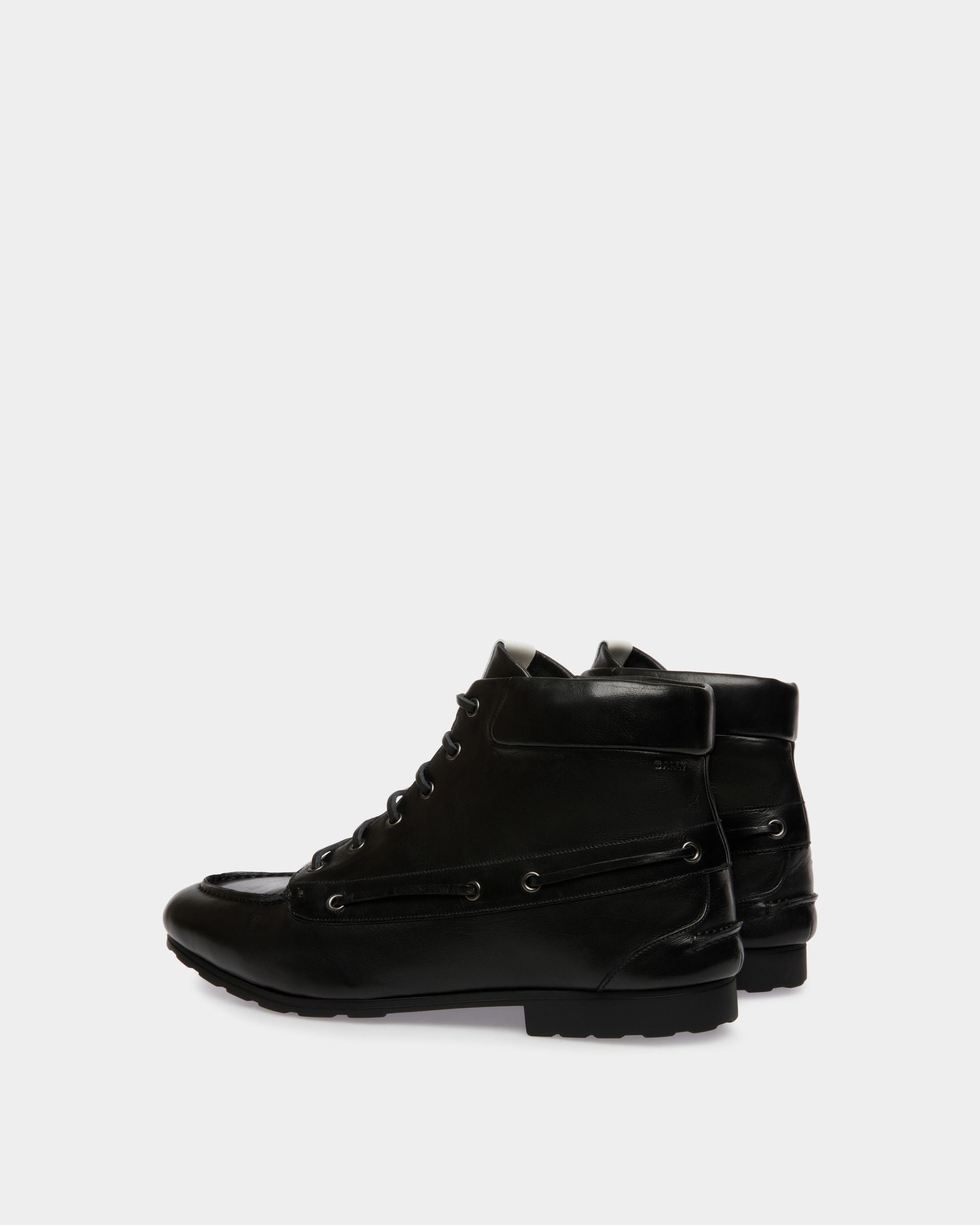 Plume Bootie In Black Leather - Women's - Bally - 04