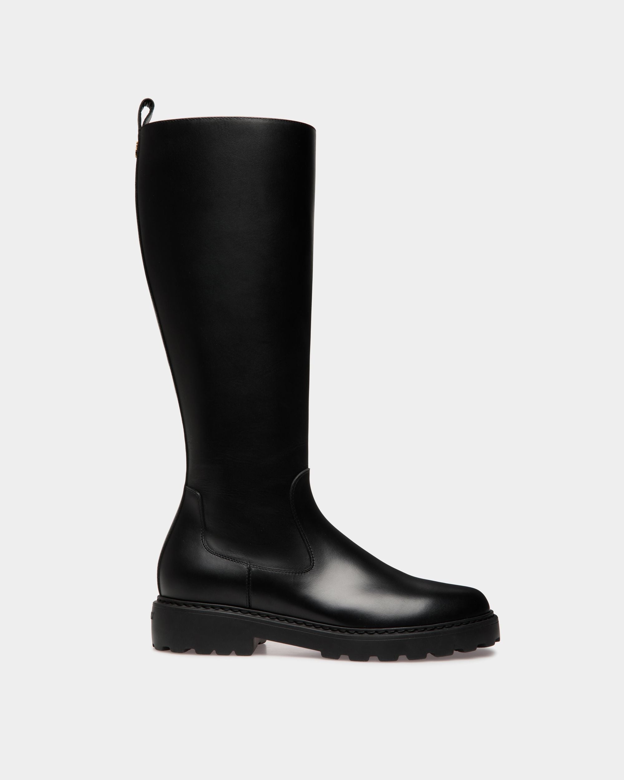Gusto Boot in Black Leather - Women's - Bally - 01