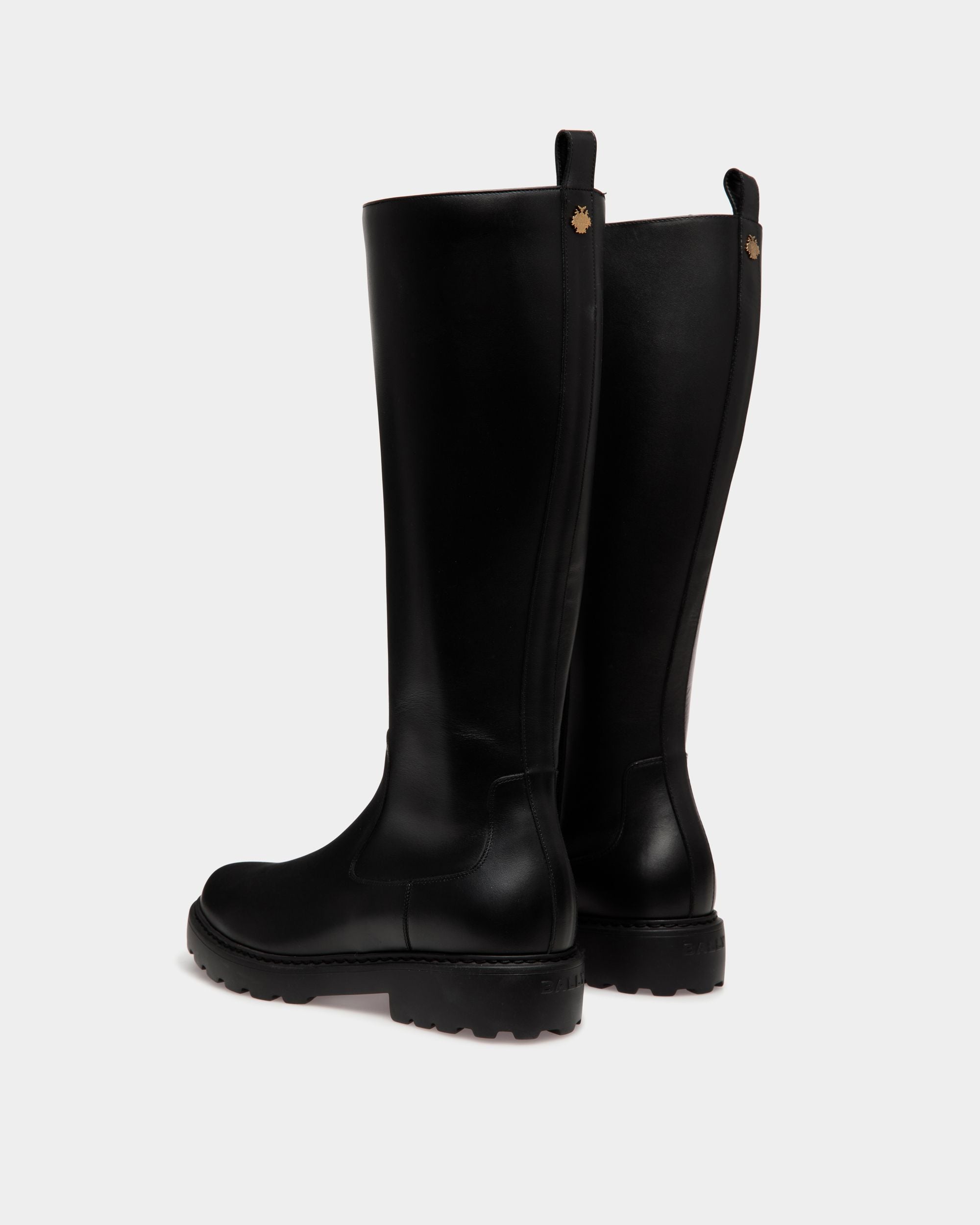 Gusto Boot in Black Leather - Women's - Bally - 03