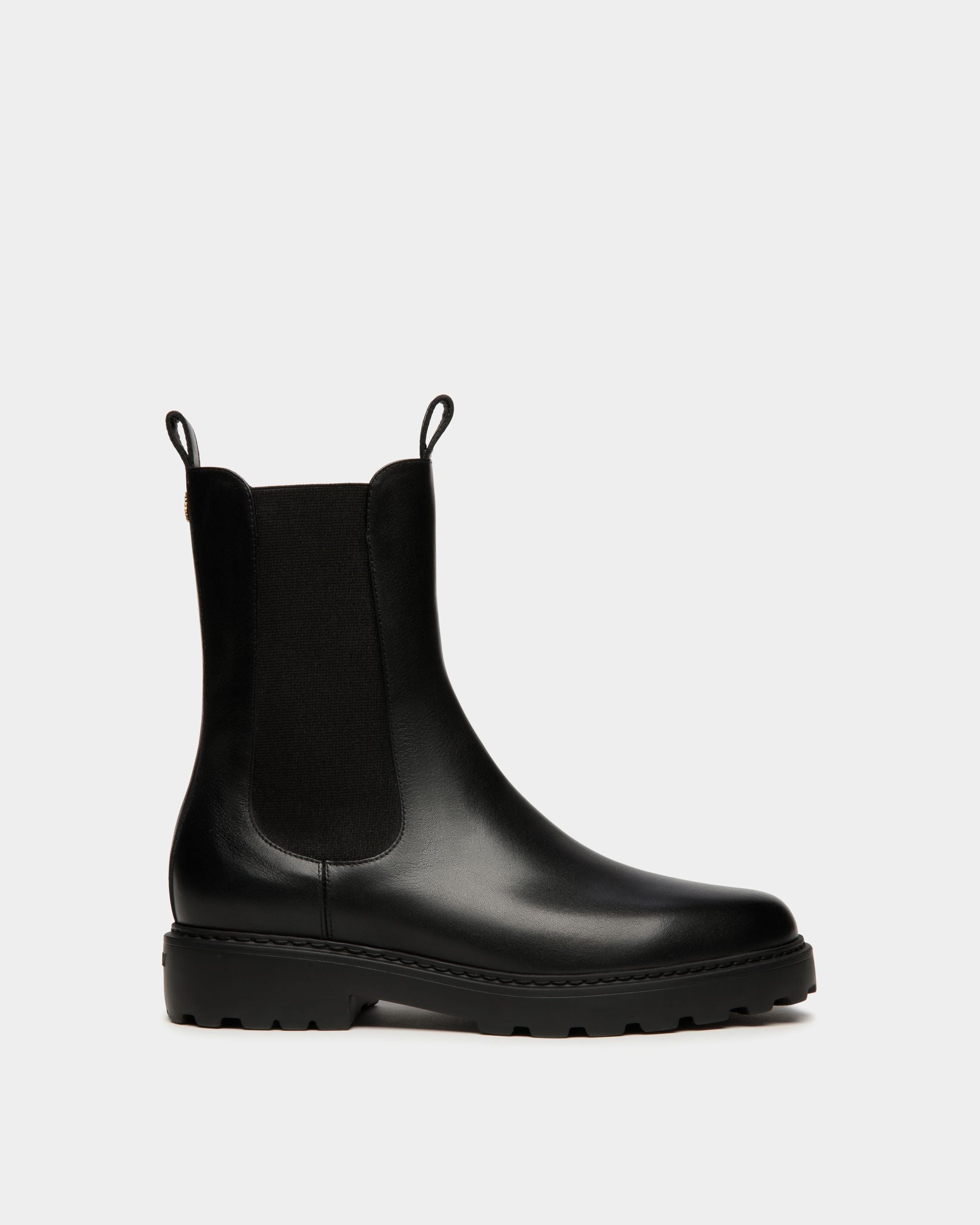 Gusto Bootie In Black Leather - Women's - Bally - 01