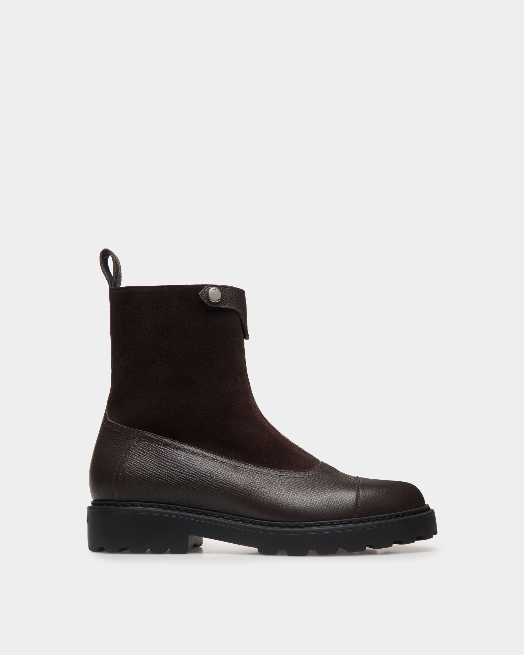 Gusto Bootie in Ebano Leather - Women's - Bally - 01