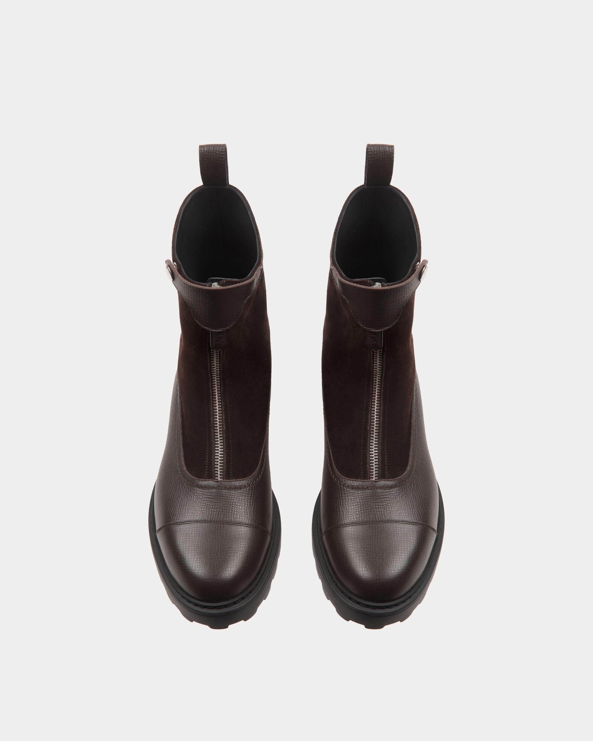 Gusto Bootie in Ebano Leather - Women's - Bally - 04