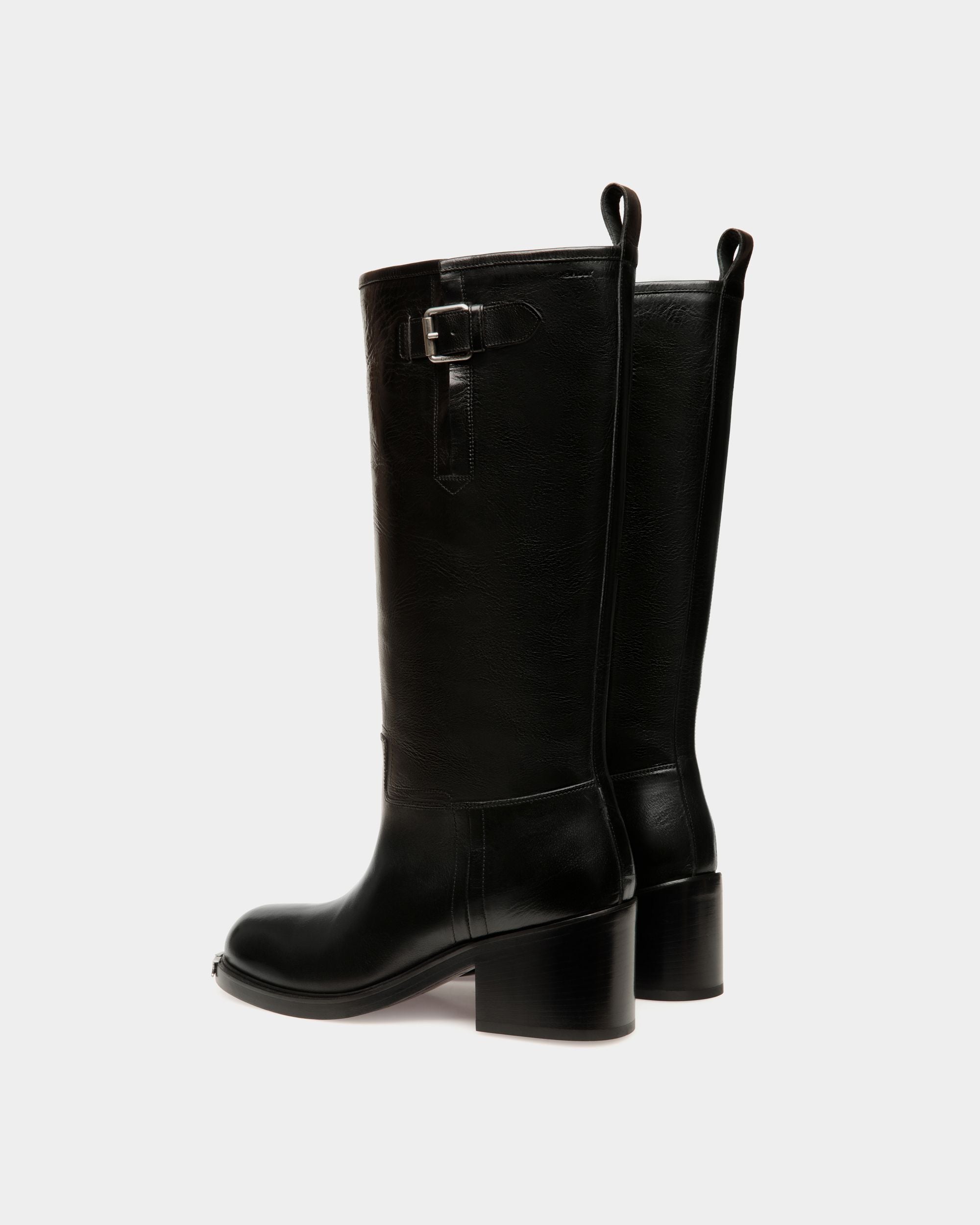 Peggy Boot In Black Leather - Women's - Bally - 04