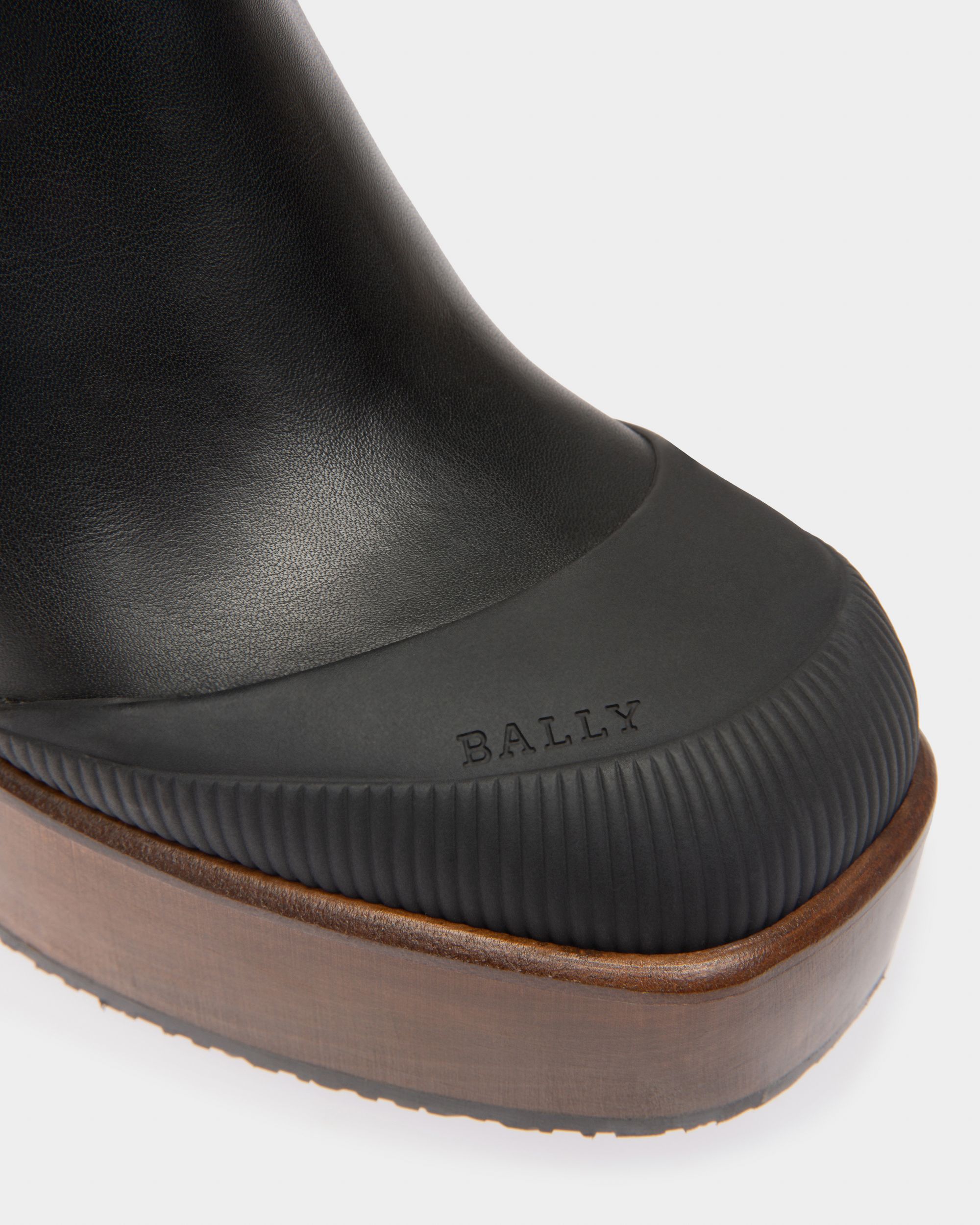 Ianna Leather Long Boots In Black - Women's - Bally - 05