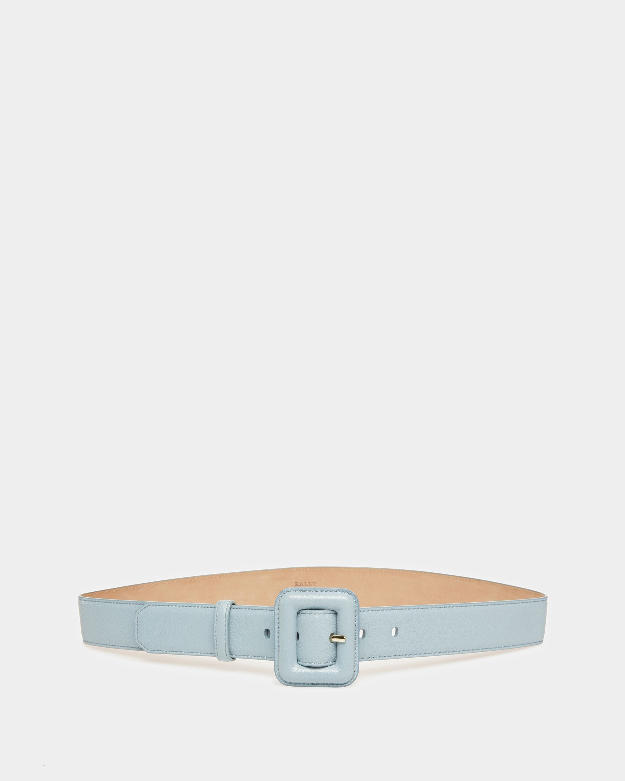 Janelle Leather Belt In Light Blue - Women's - Bally - 01
