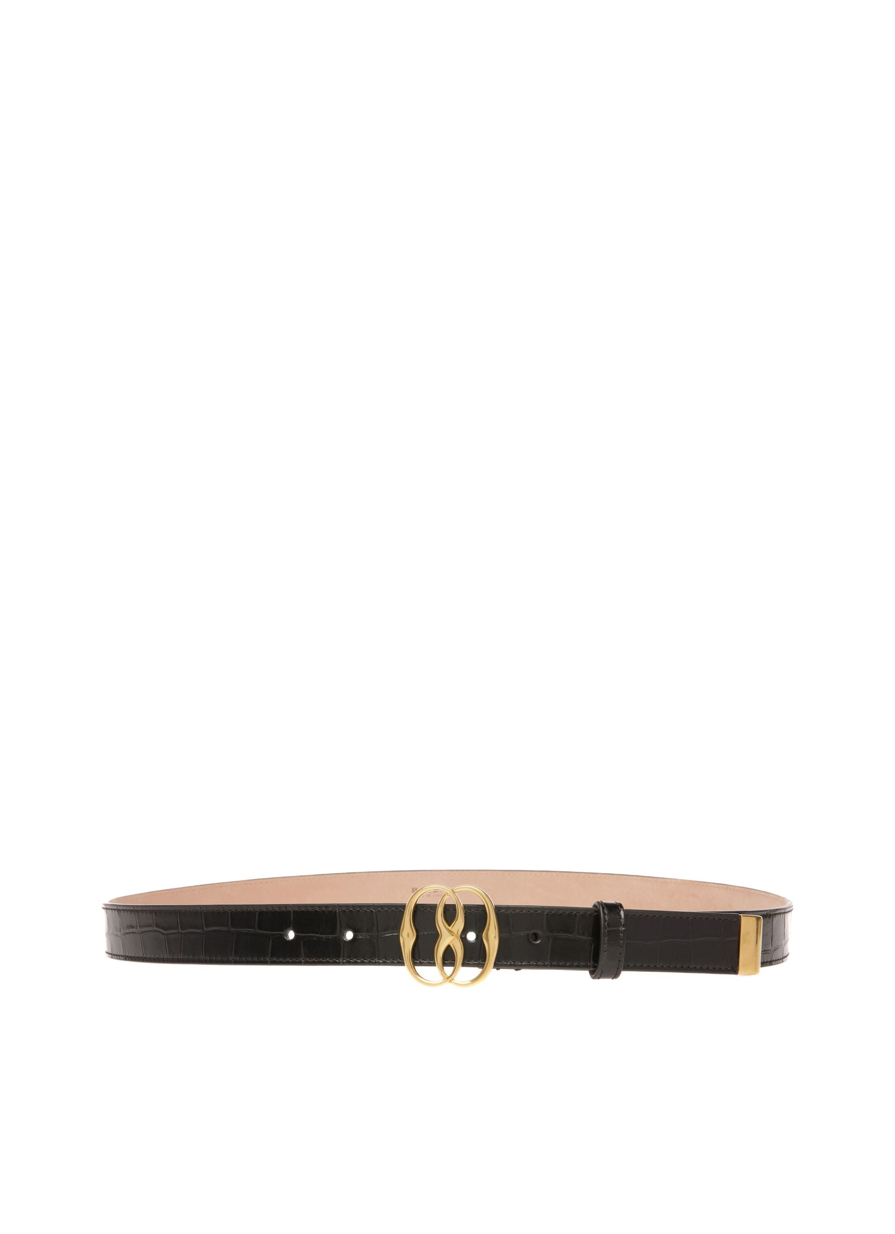 Emblem Crocodile Embossed 25mm Belt - Women's - Bally - 01