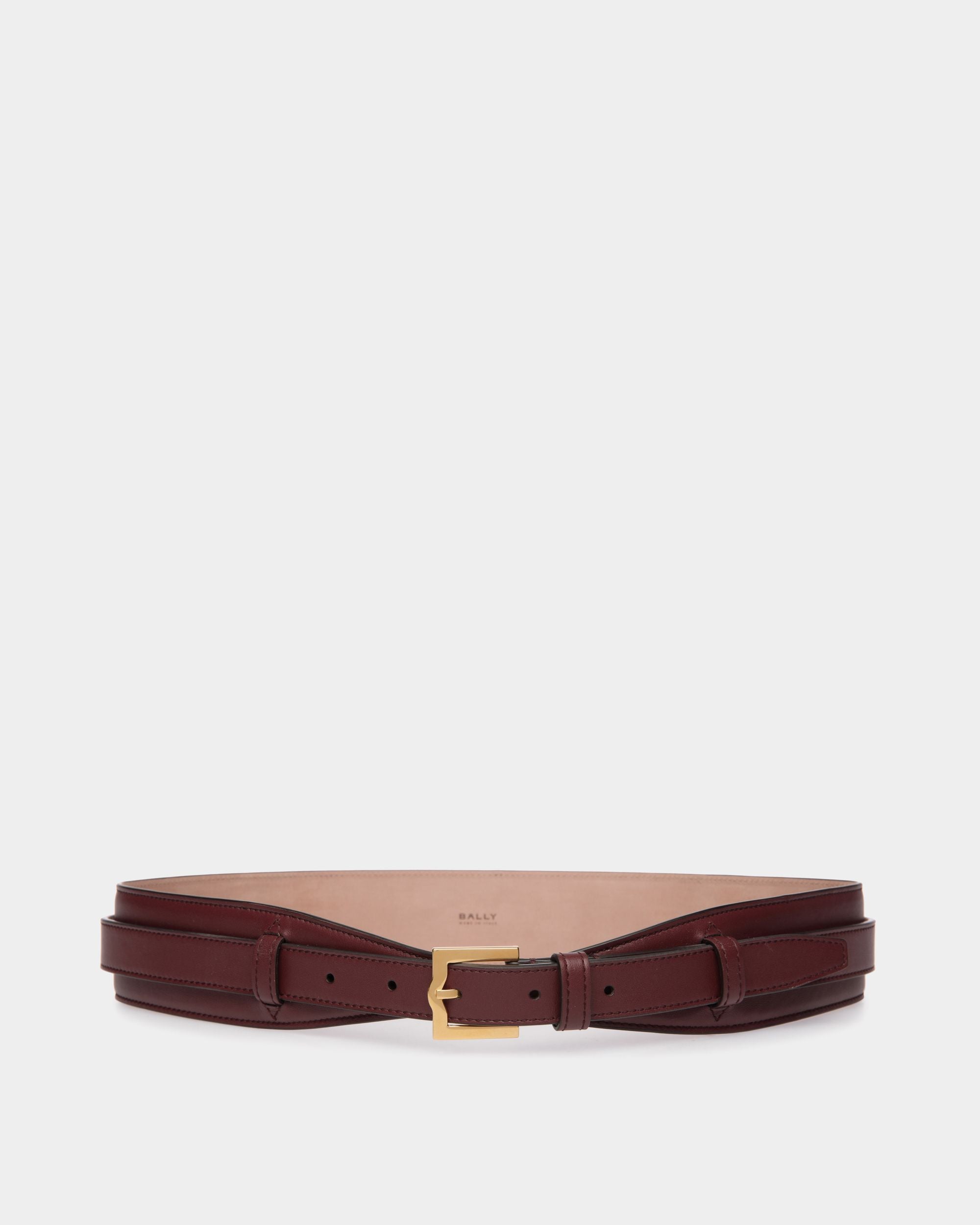 Emblem 45mm Belt in Andorra Leather - Women's - Bally - 01