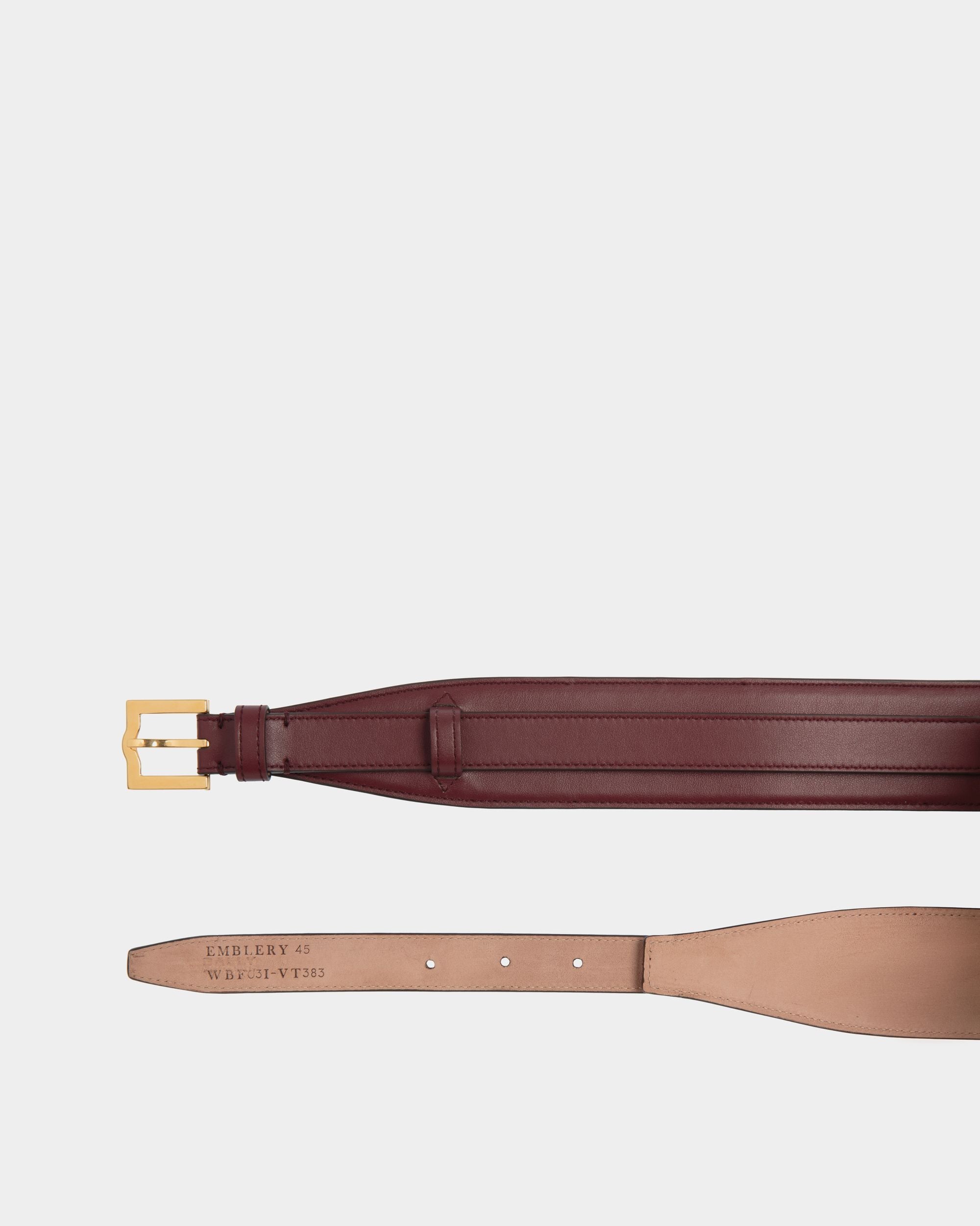 Emblem 45mm Belt in Andorra Leather - Women's - Bally - 02