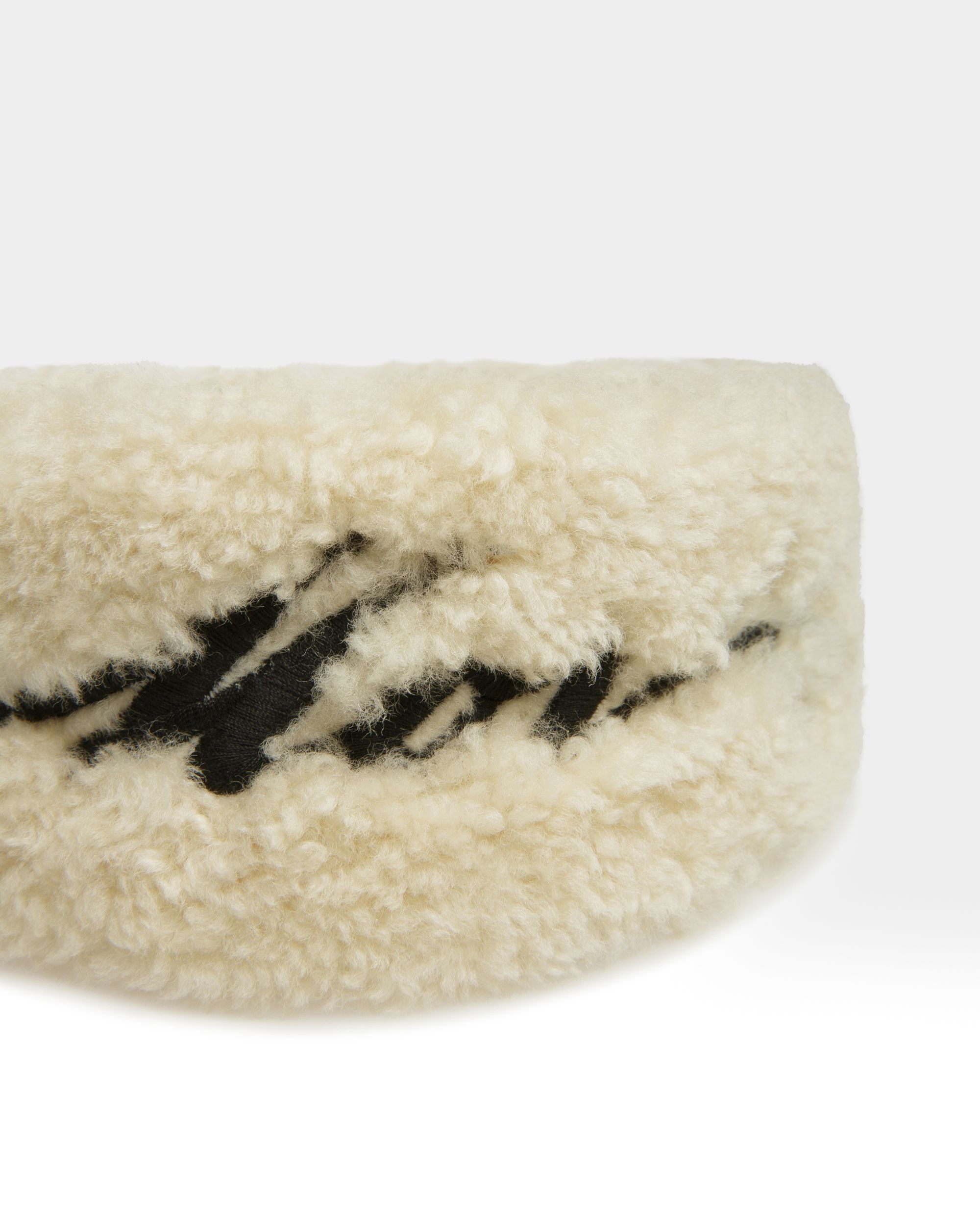 St Moritz Headband Shearling Accessory In Bone - Women's - Bally - 04