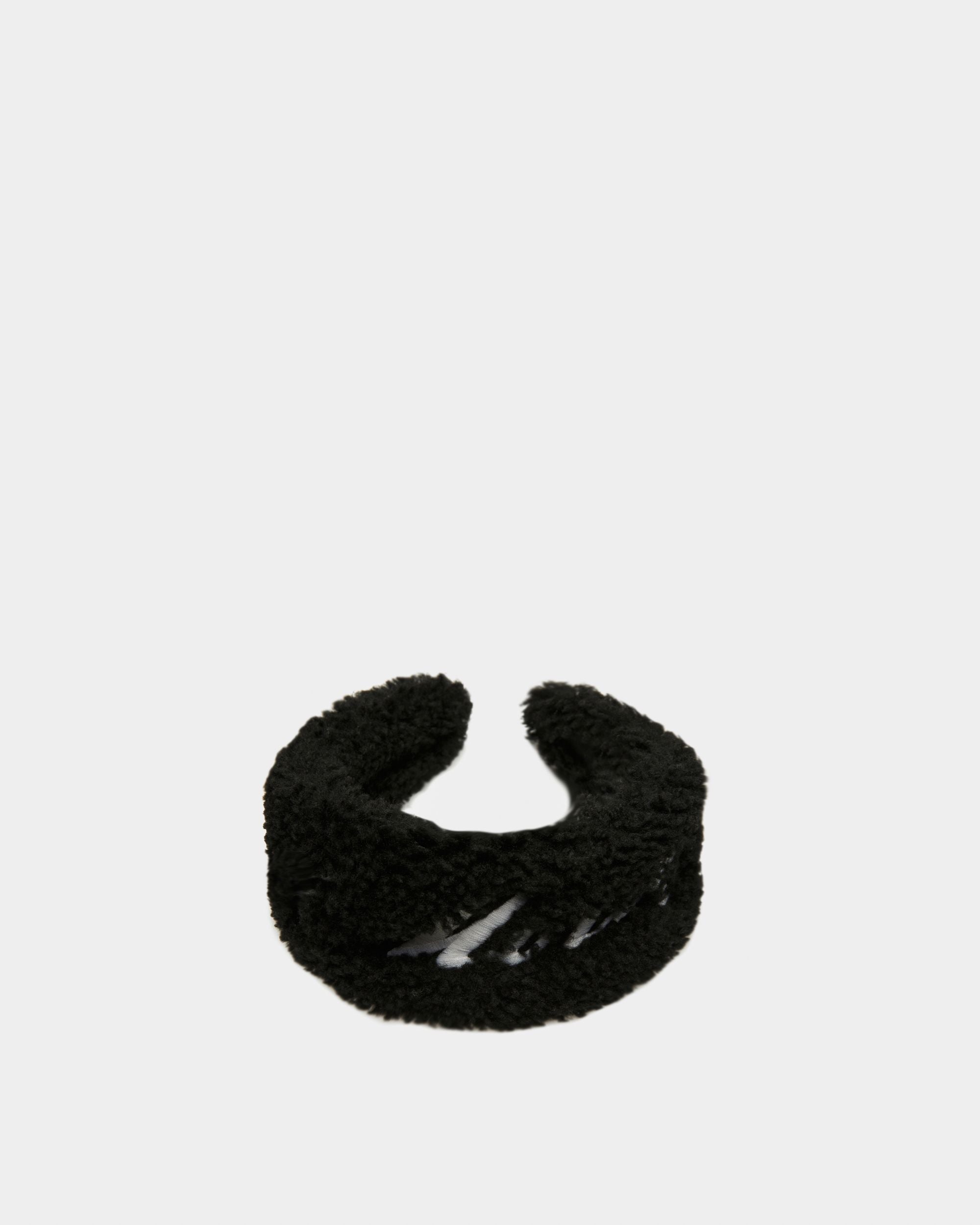 St Moritz Headband Shearling Accessory In Black - Women's - Bally - 02