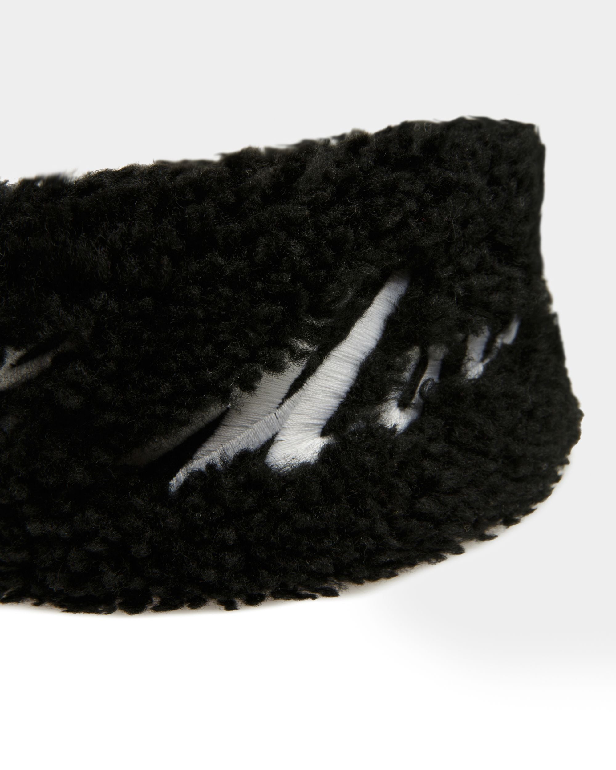 St Moritz Headband Shearling Accessory In Black - Women's - Bally - 04