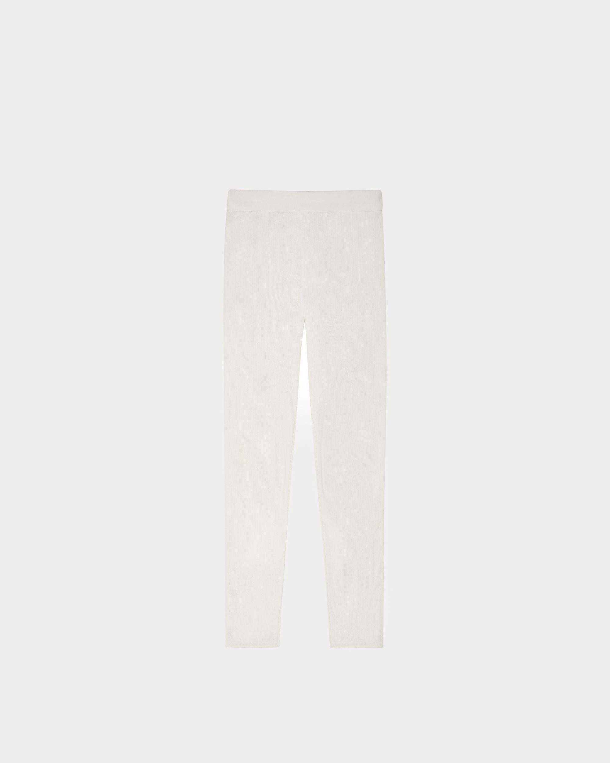 Curling Collection Pants in White Cashmere - Women's - Bally - 01