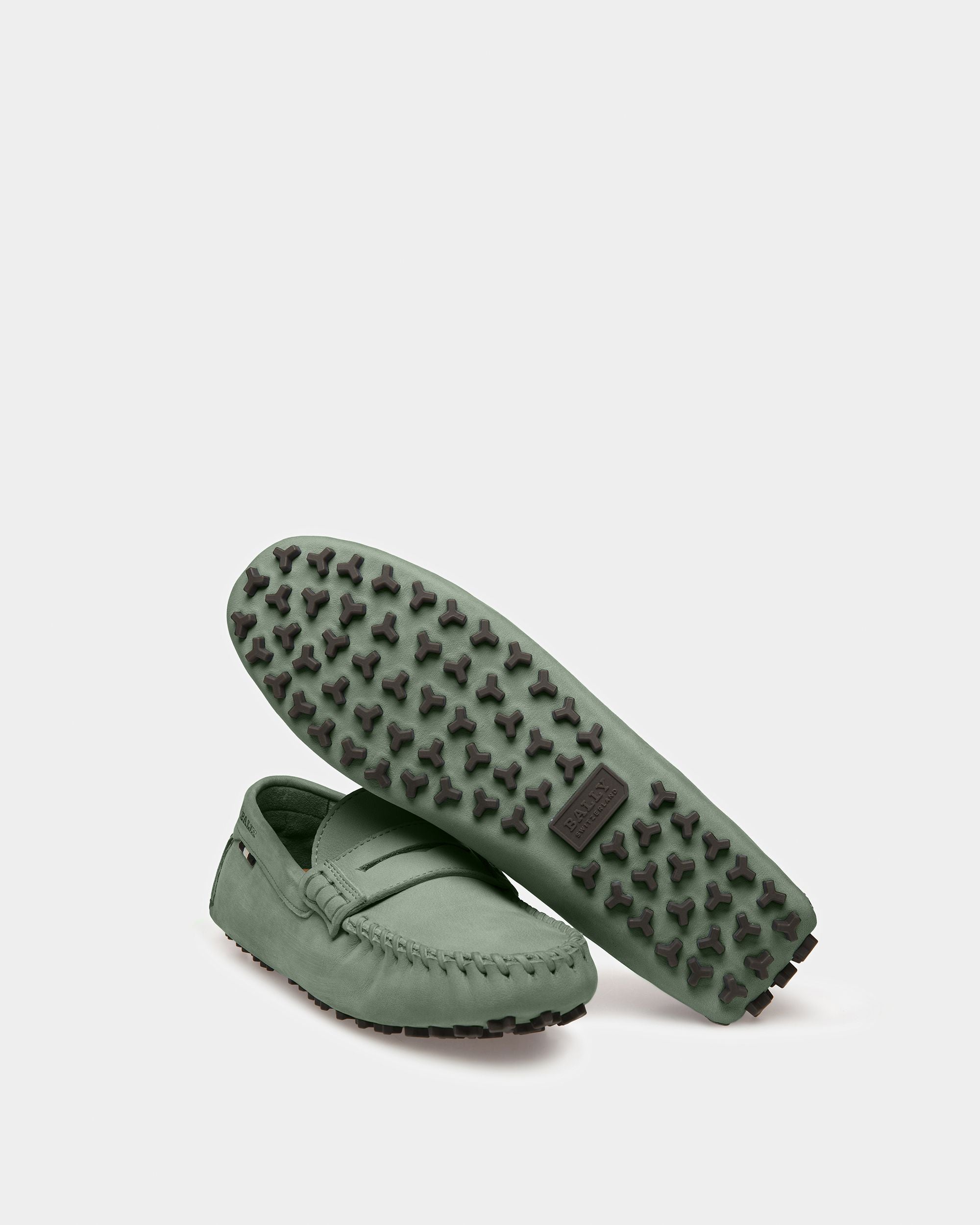 Lamby Leather Drivers In Sage - Women's - Bally - 05